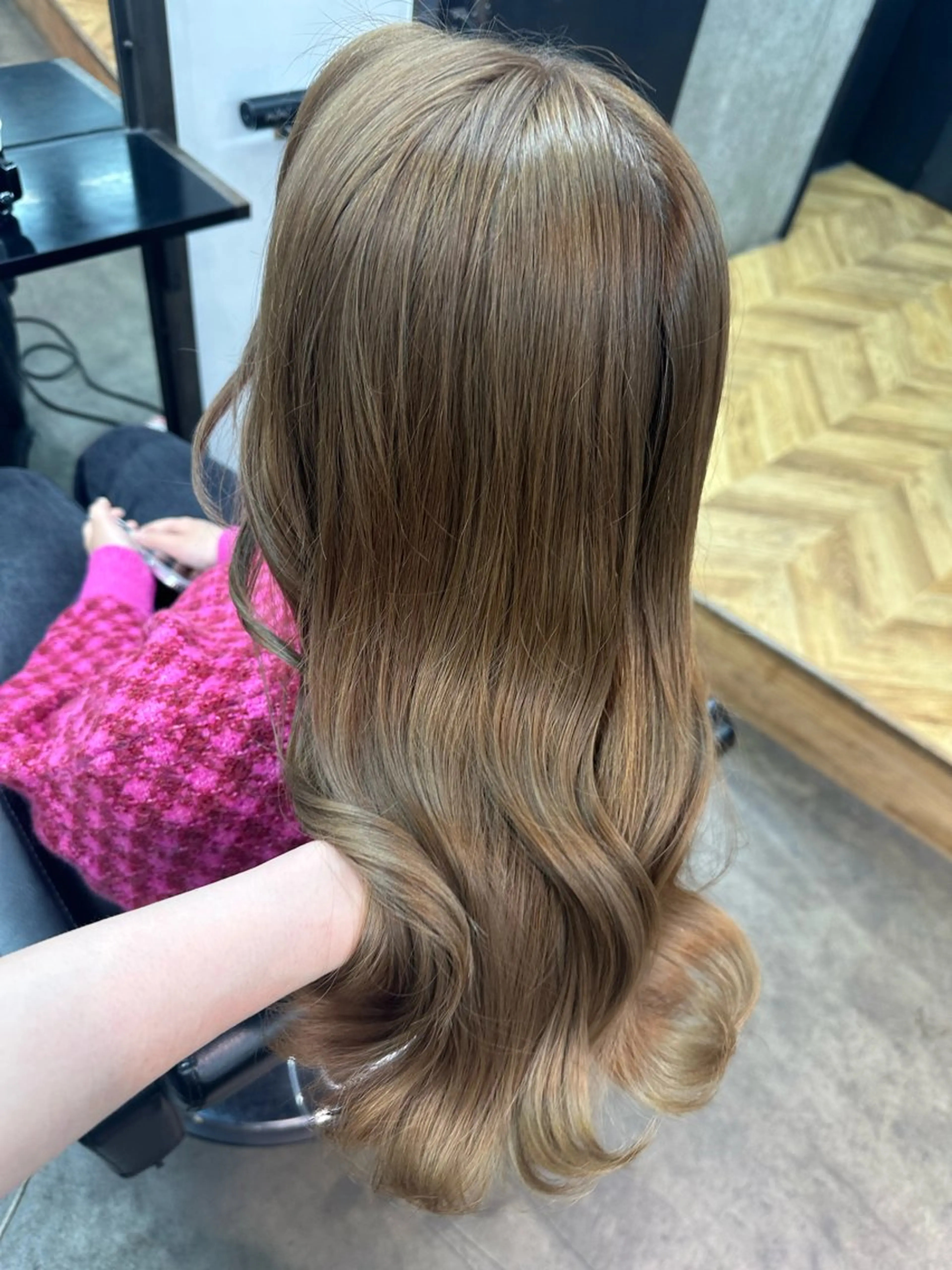 セミロング カラー ヘアカラー トリートメント 🫧シールエクステ/ 艶カラー🫧アサミ️のヘアスタイル