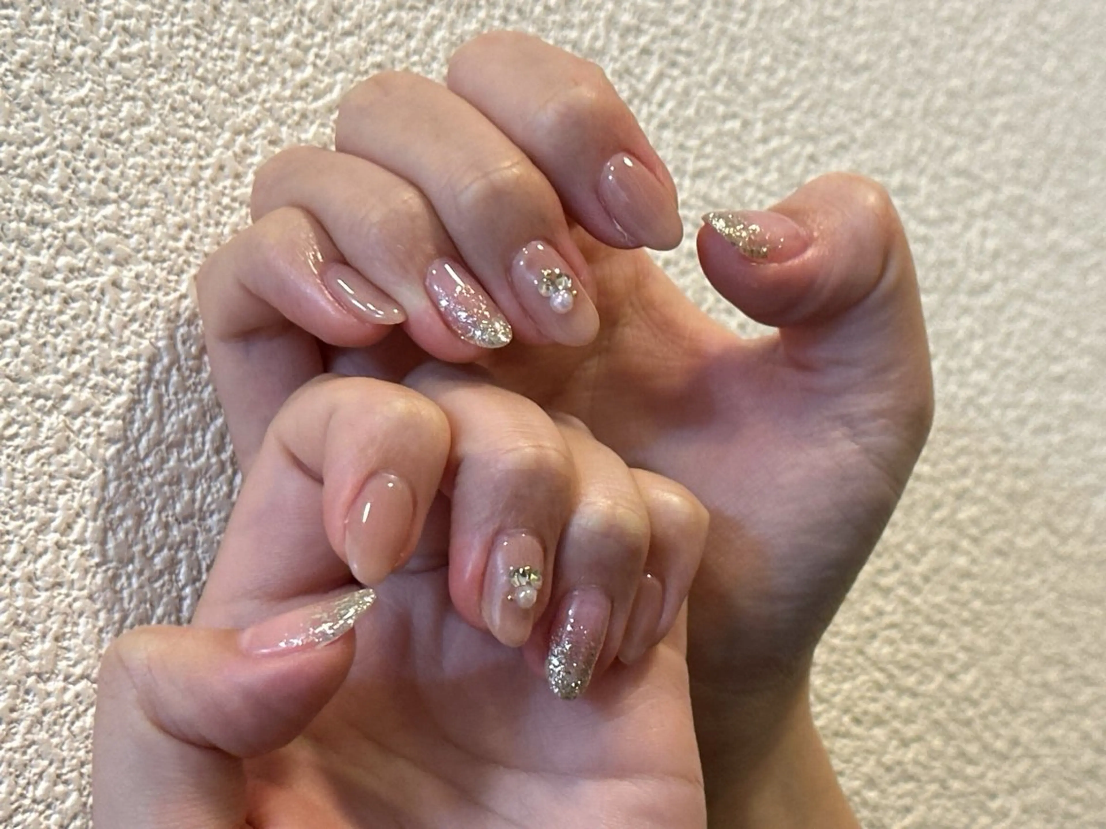 ネイル オーロラネイル フラワーネイル フットネイル フレンチネイル ジェルネイル ハンドネイル Mogu nail 二子玉川のネイルデザイン