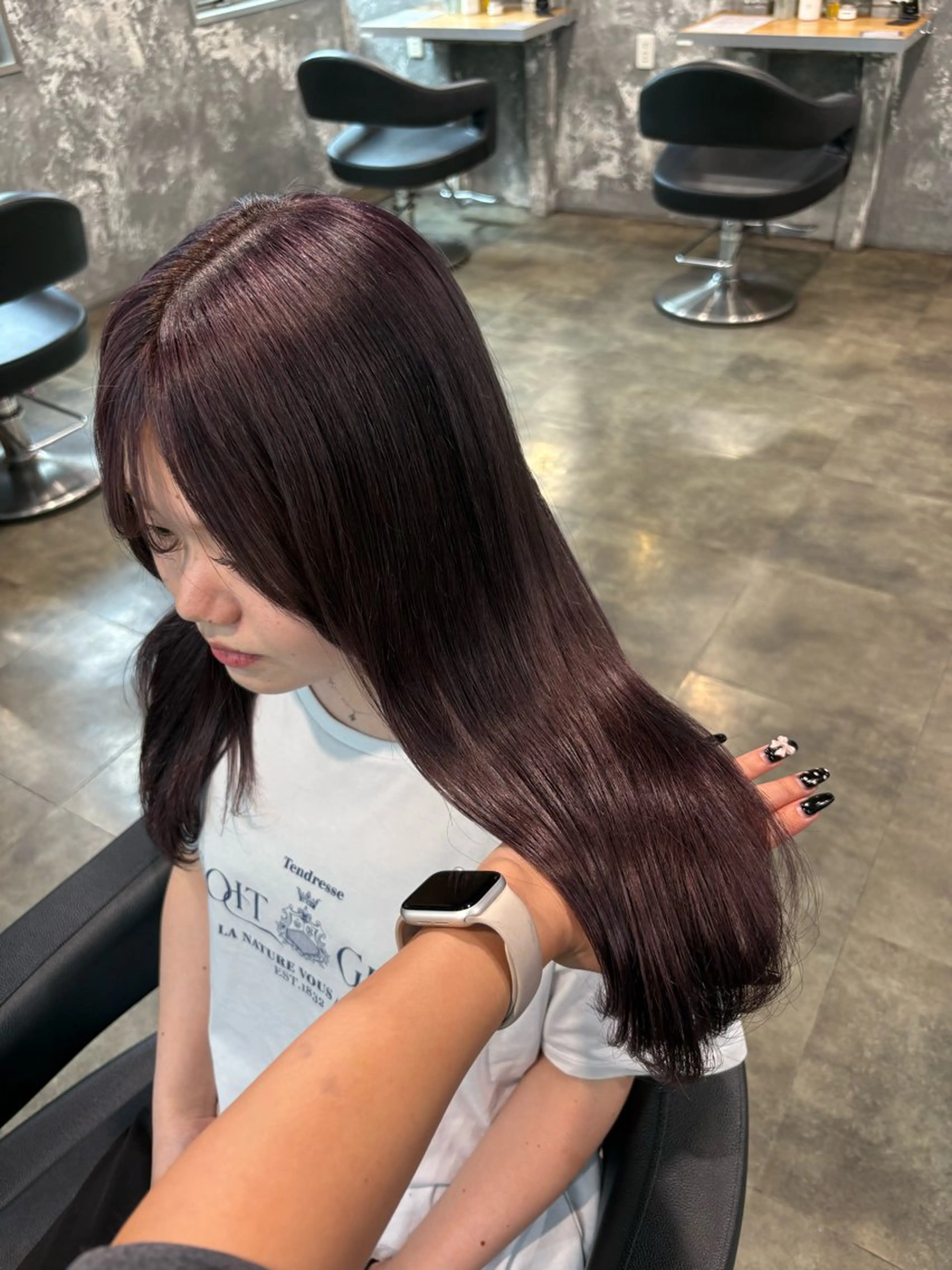 ロング カラー ヘアカラー ハイトーン 横浜💞ミオのヘアスタイル