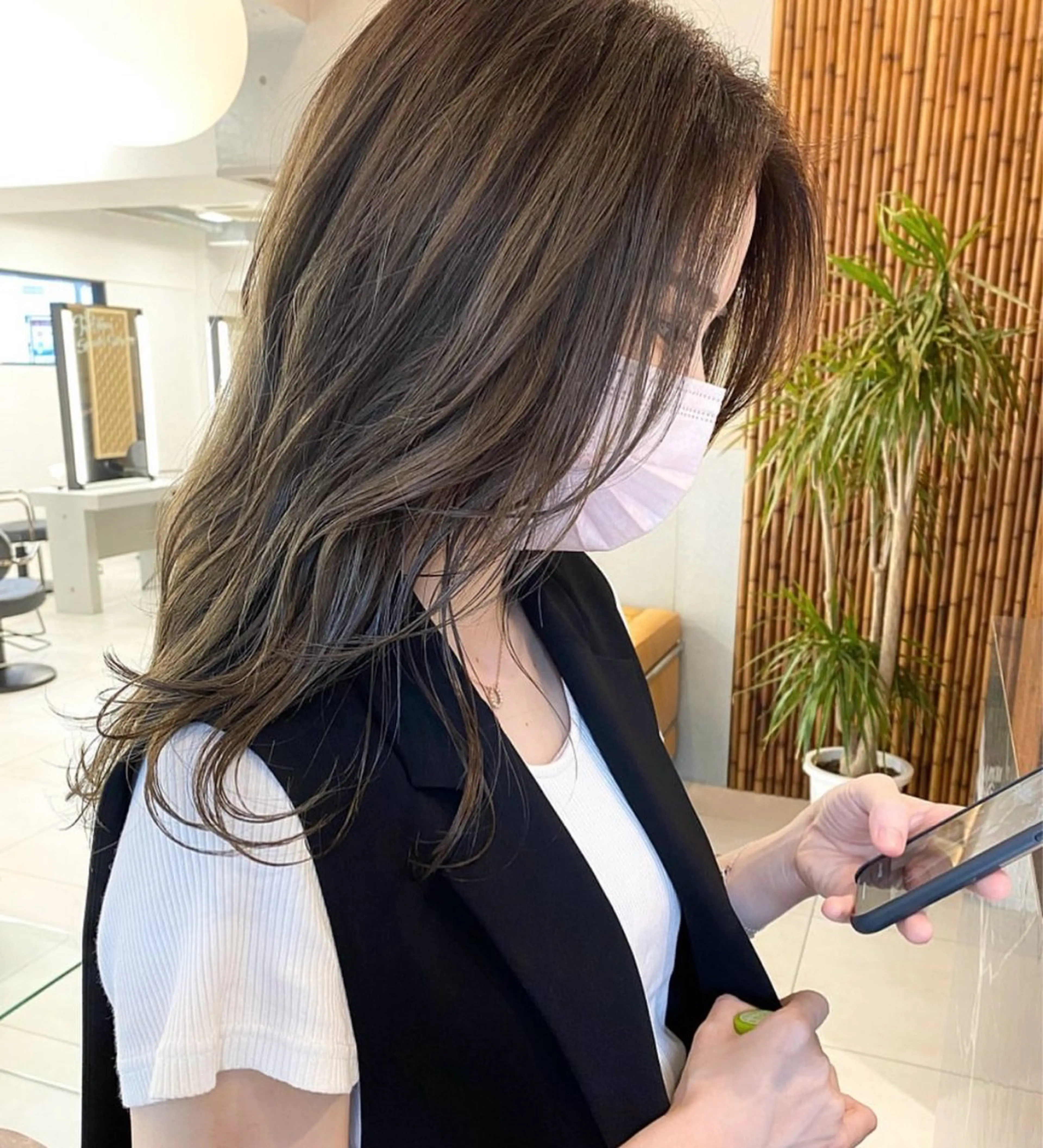 【🌼ミニモ限定🫒透け感オリーブベージュ🫒】赤み撃退カラー+ダメージ補修トリートメント✨の写真