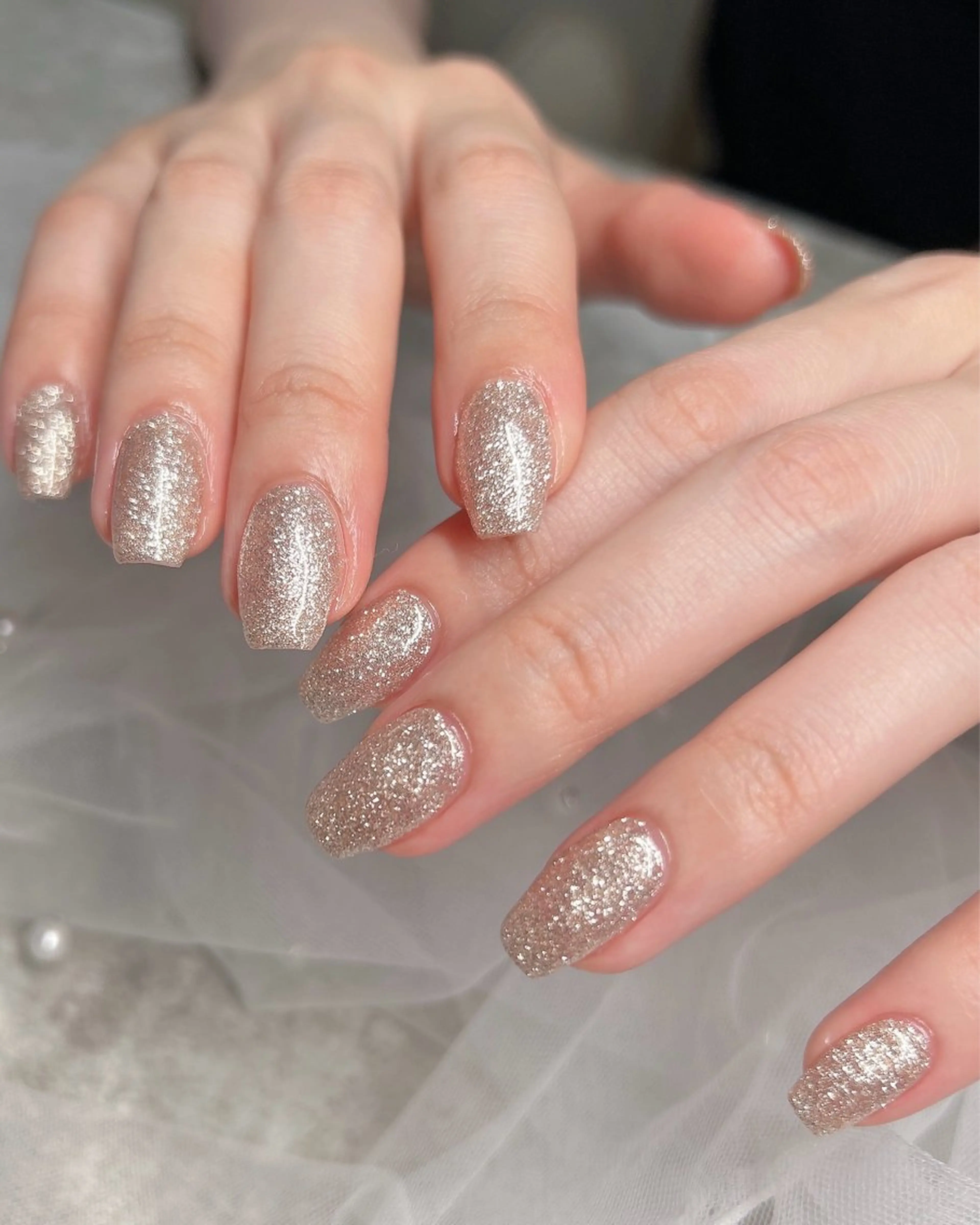 ネイル キラキラネイル ラメ(グリッター) ハンドネイル ten nail salon　かえでのネイルデザイン