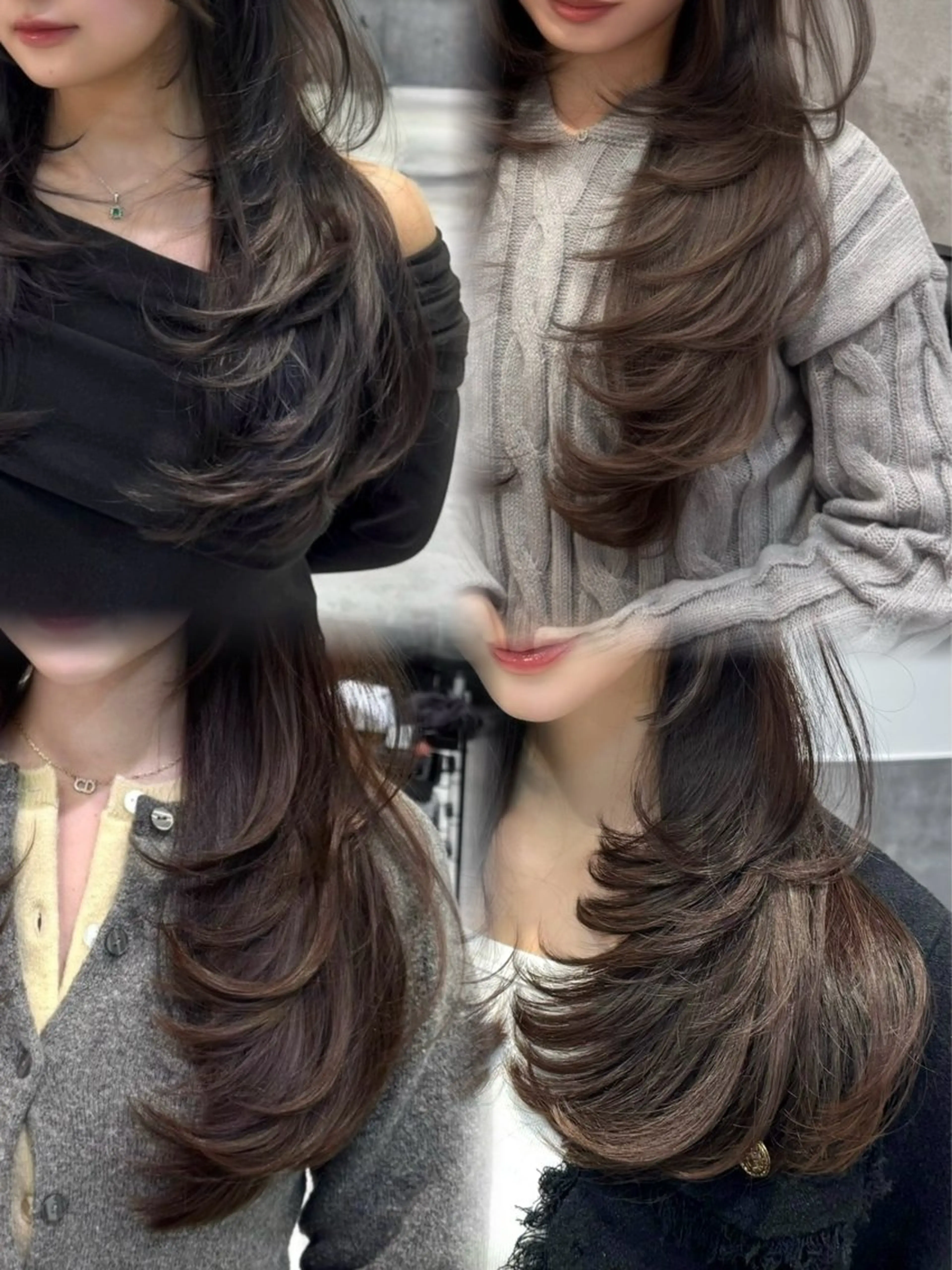 ロング カラー レイヤーカット カット ヘアカラー トリートメント GO TODAY 原宿Verno店所属・韓国系支持率No.1 レイヤー特化/きょうのヘアスタイル