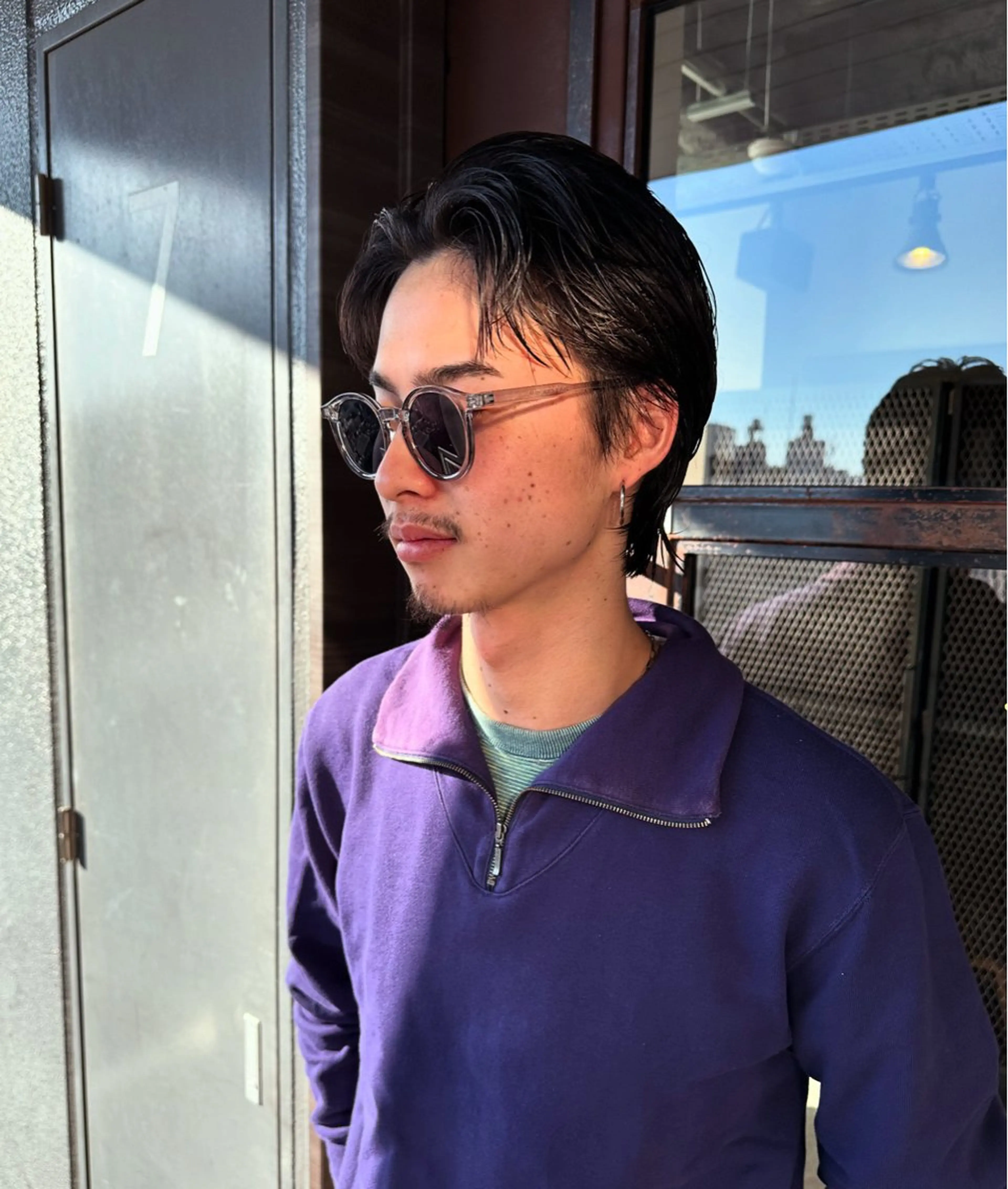 ミディアム メンズ オールバック カット SALOWIN栄3丁目店所属・俵 知広のヘアスタイル