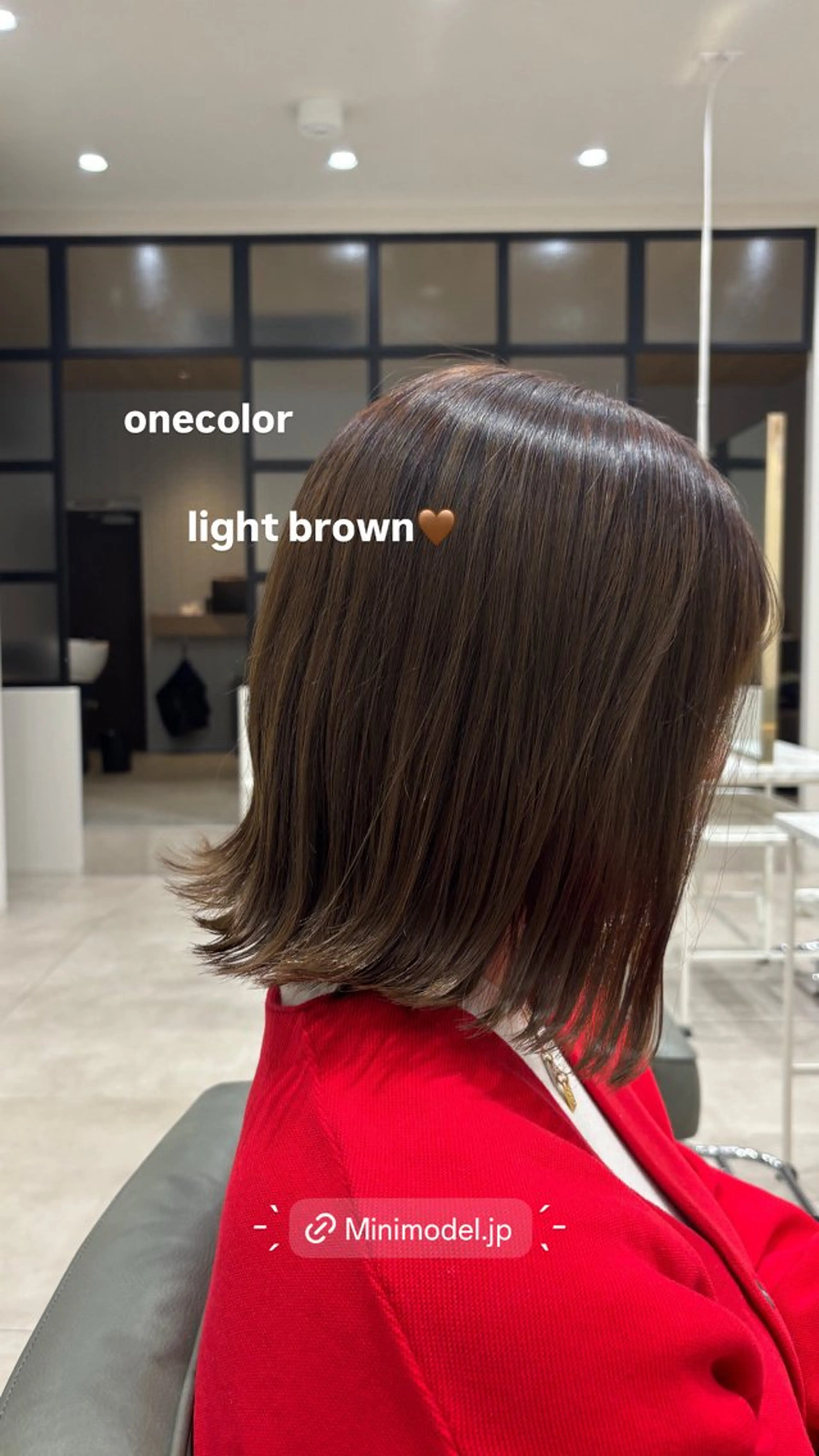 ミディアム カラー ブリーチ ブラウンカラー いやされサロンfuu＋所属・fuu＋ ｍａｎａｍｉのマツエク・マツパデザイン