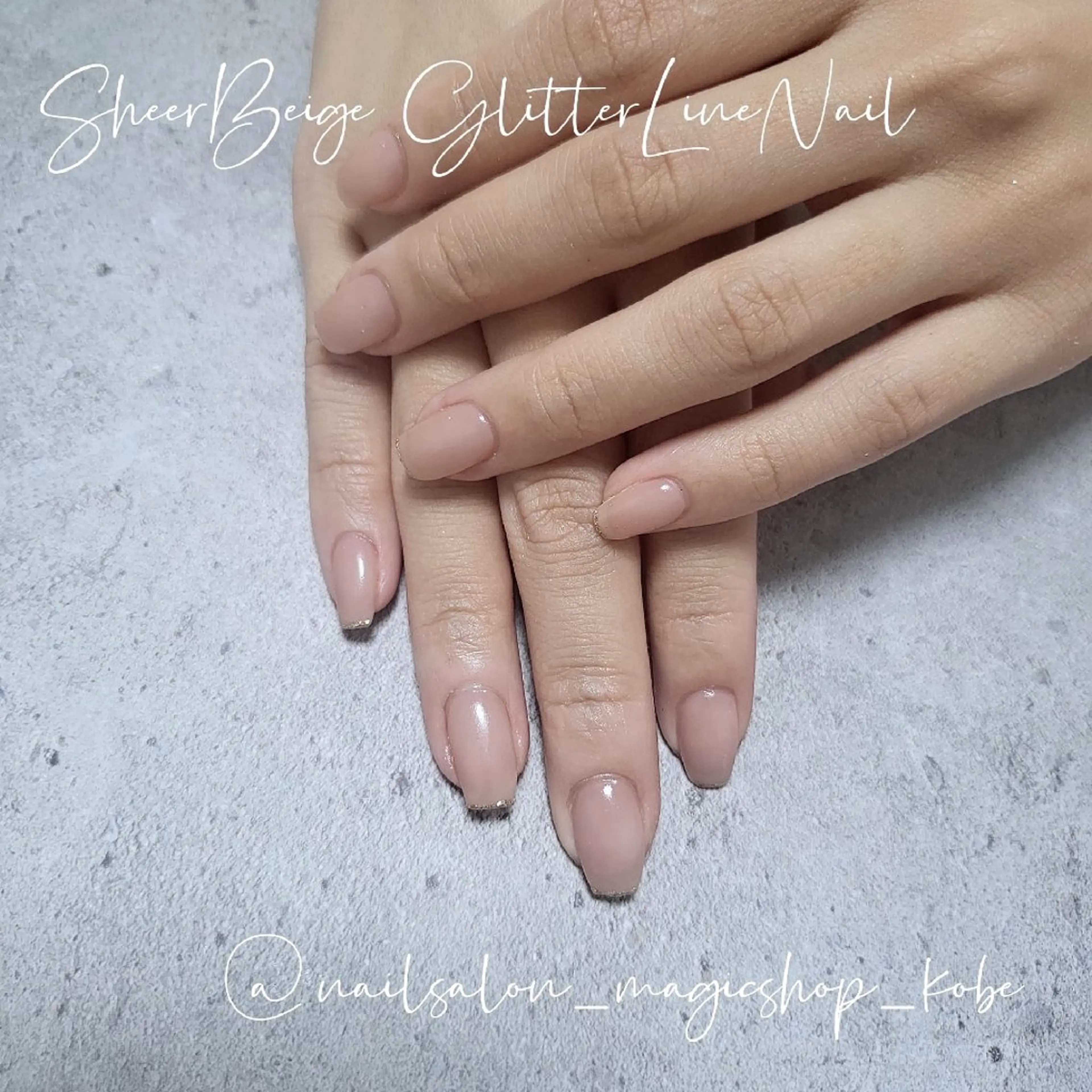 ネイル ジェルネイル ゴールド ラメ(グリッター) ワンカラーネイル ソフトジェル ハンドネイル Nailsalon MagicShopのネイルデザイン