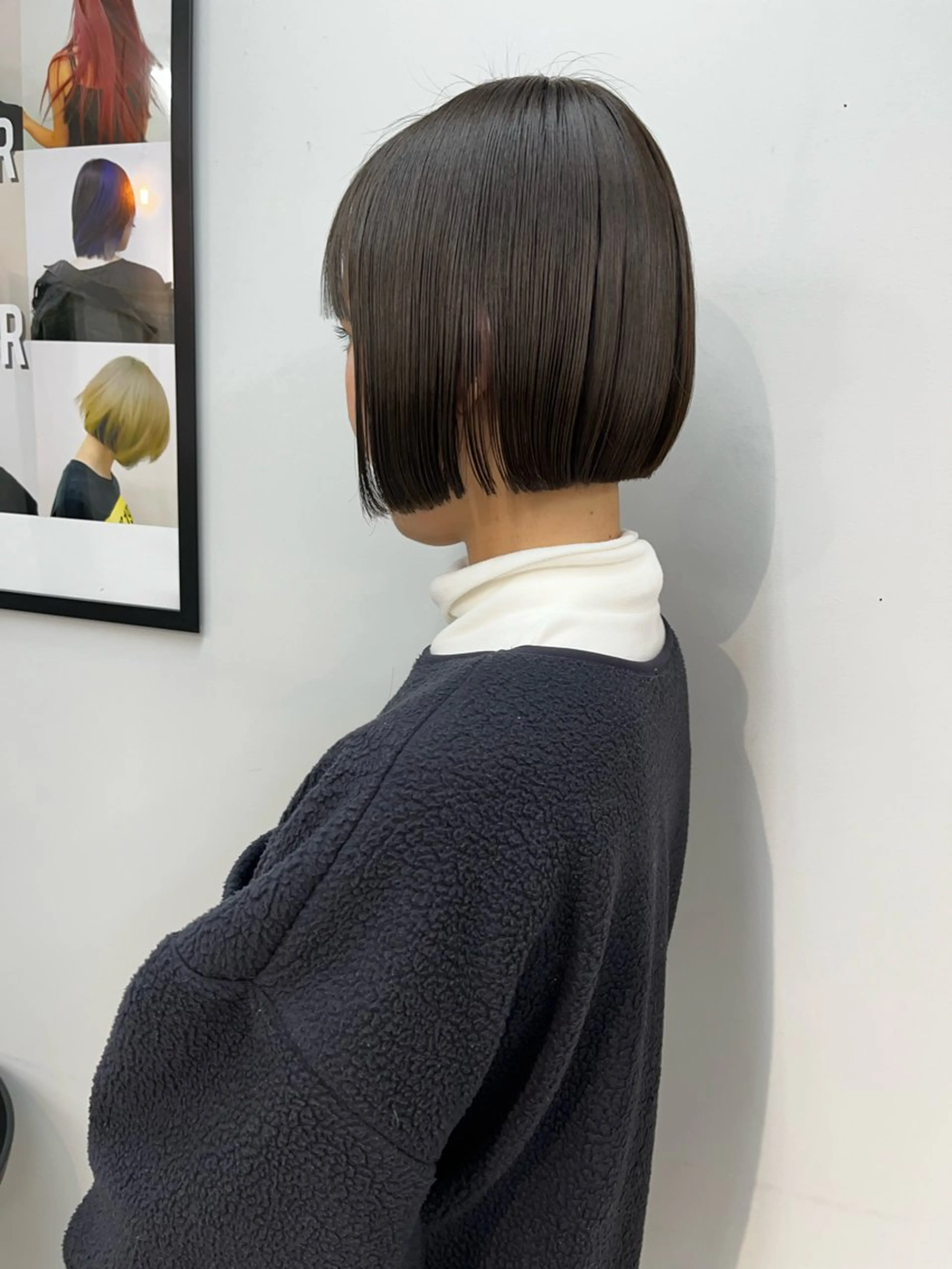 カラー ボブ・顔まわり 💎愛唯(めい)のヘアスタイル