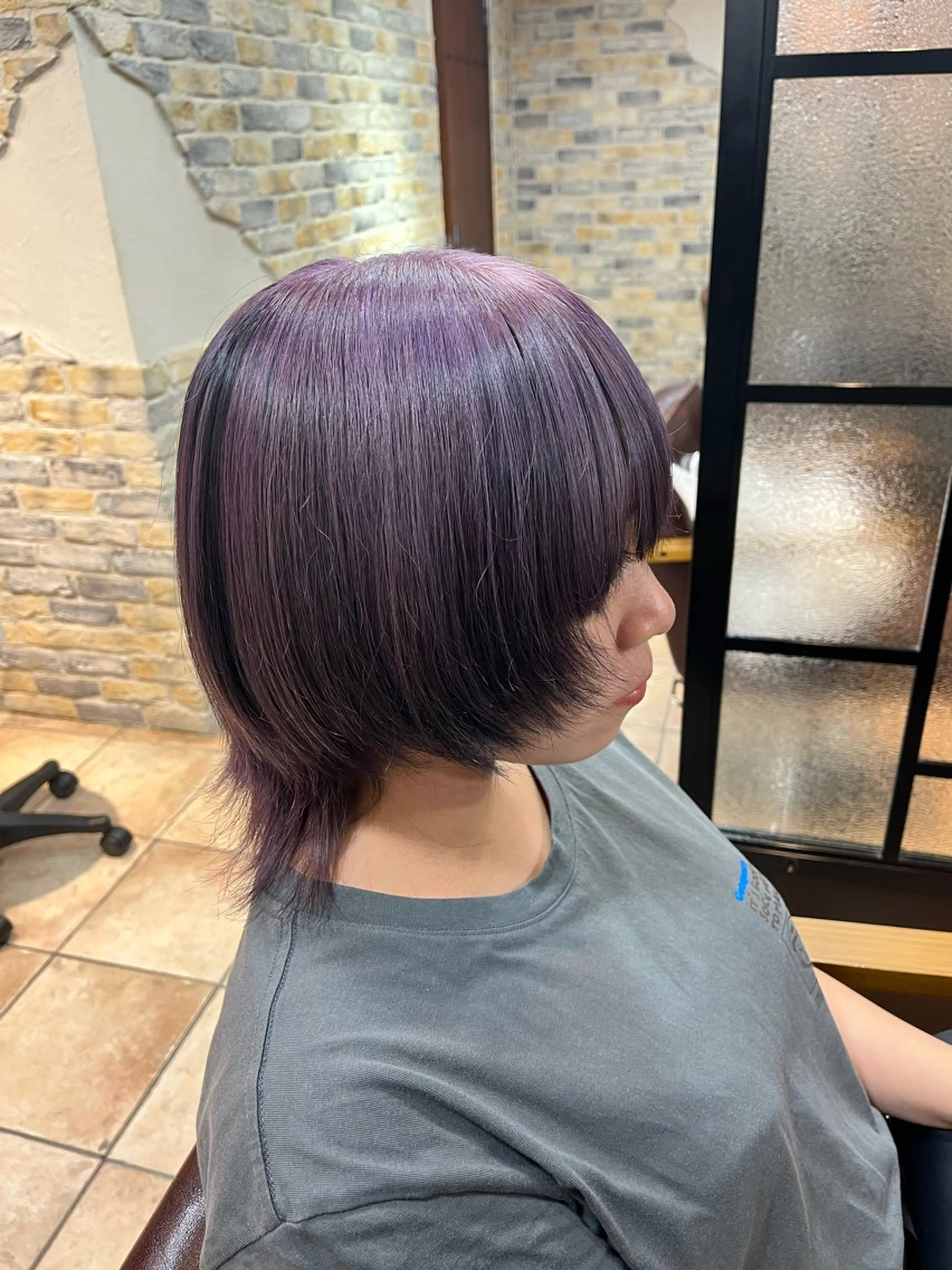 ミディアム カラー 🌱ぱっつとボブカ ット🌱/Ryotaのヘアスタイル