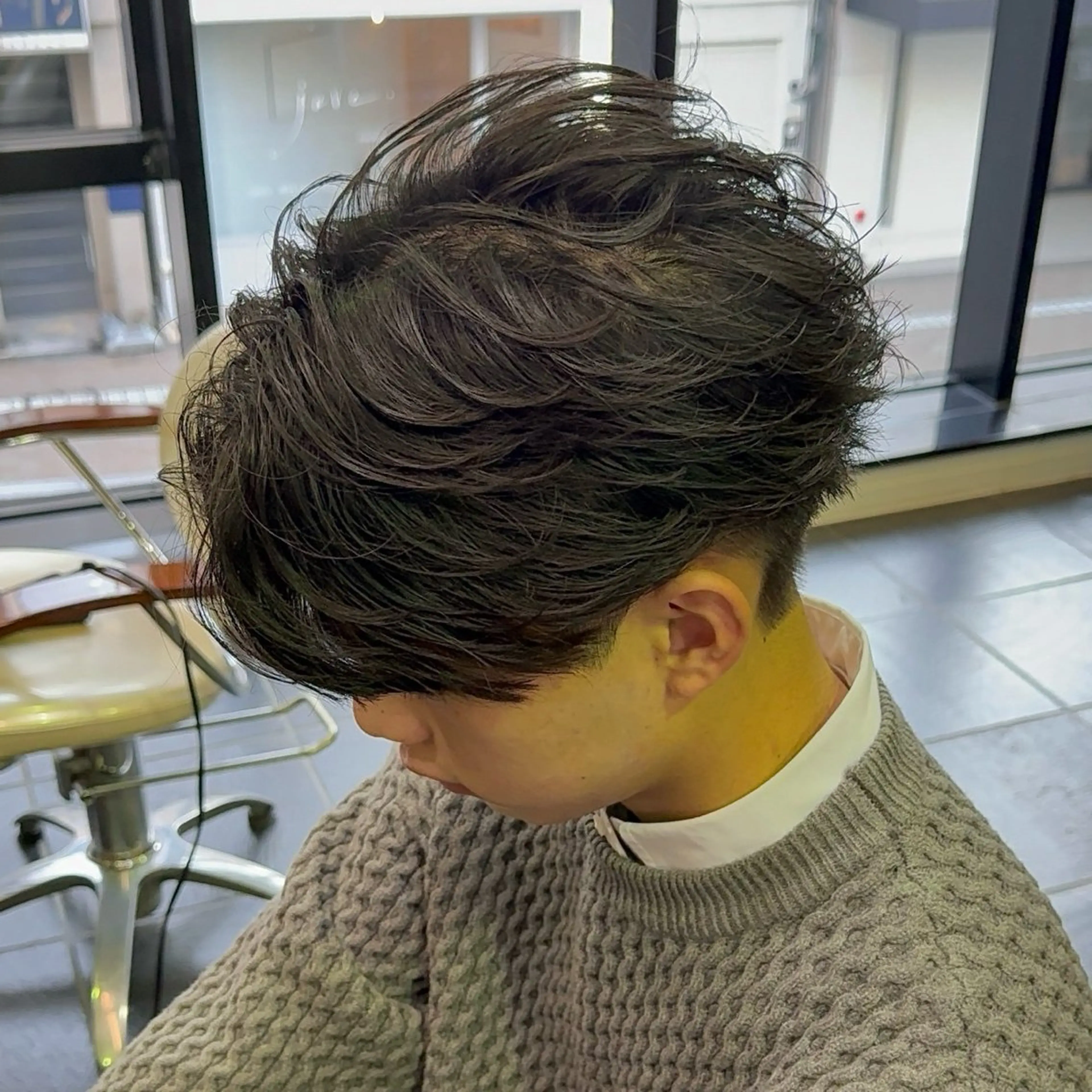 フェザーパーマ×メンズカット🌈✨の写真