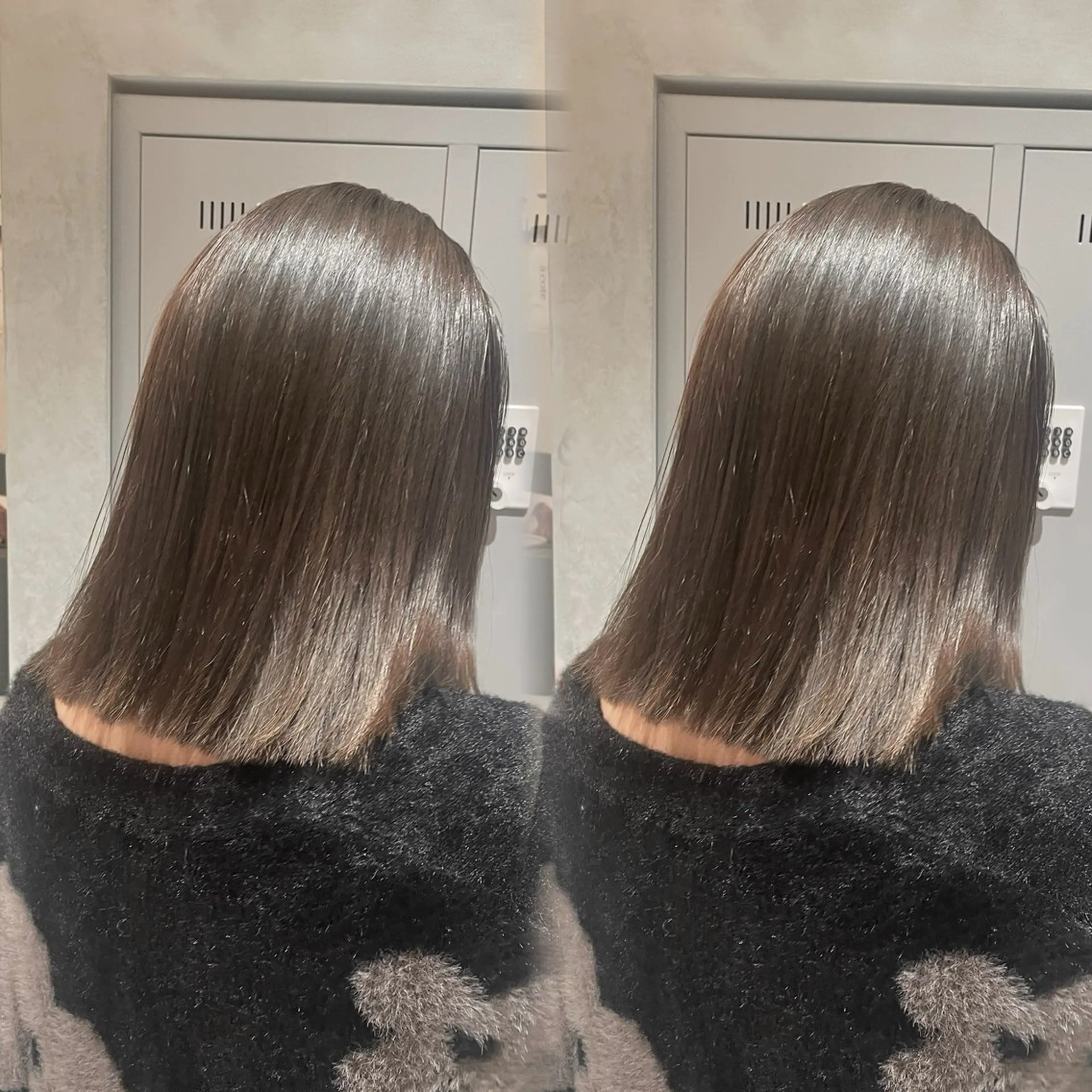 ミディアム 加藤 未夢のヘアスタイル