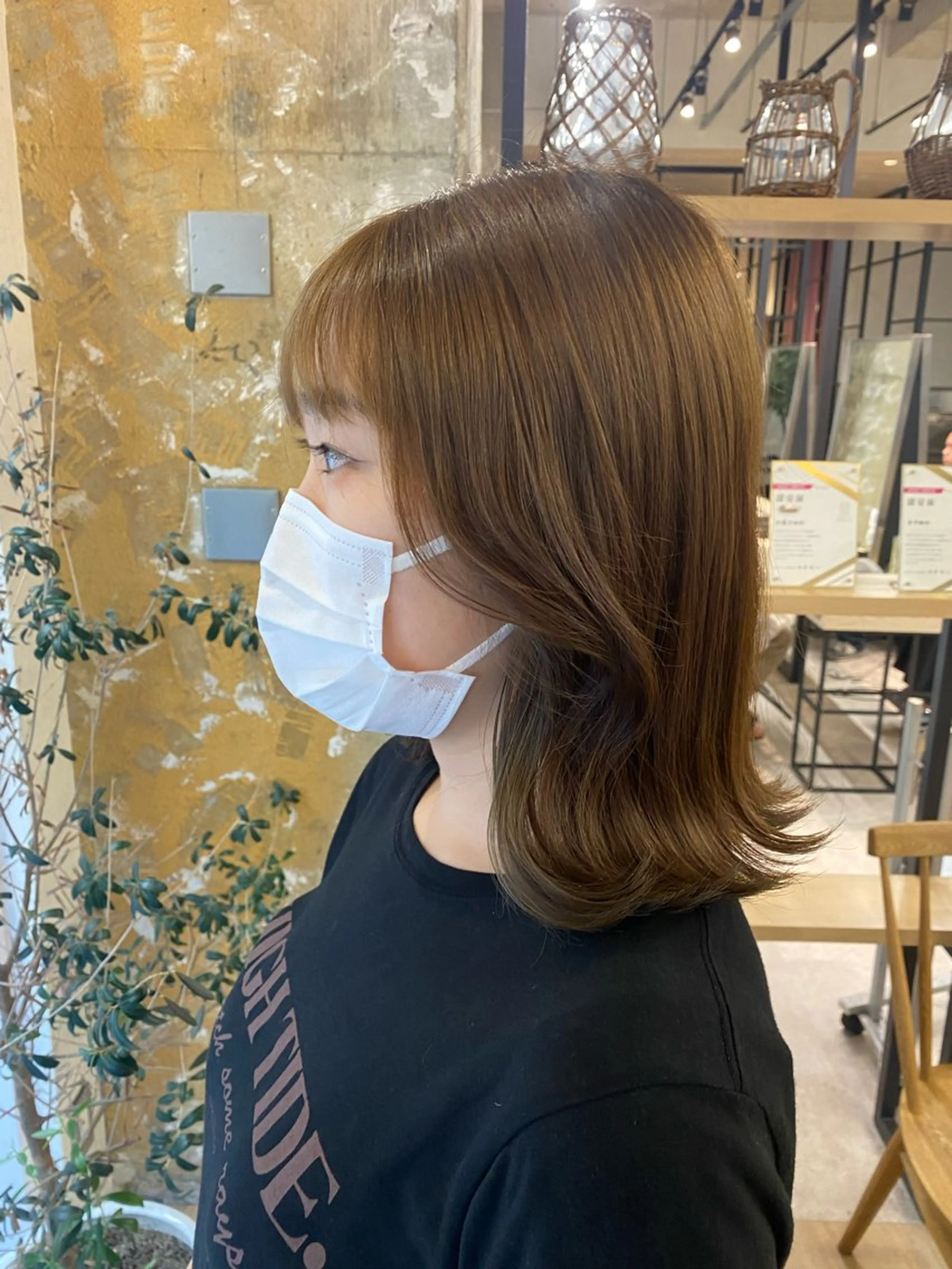 ミディアム Misaki ║ツヤカラーのヘアスタイル