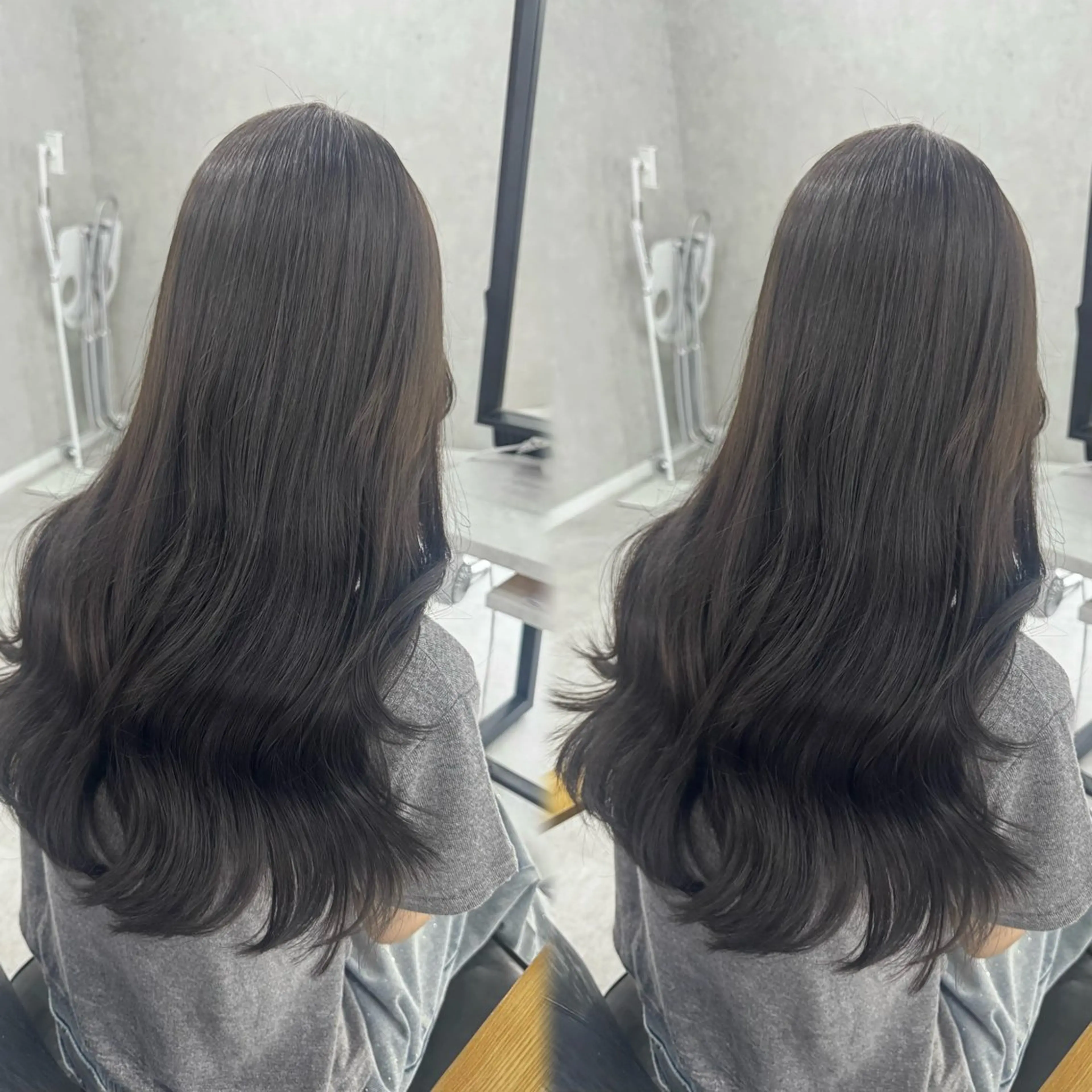 カラー アッシュ アッシュブラウン ベージュカラー 黒髪 ブリーチ カット ヘアカラー トリートメント 赤み無し柔らかカラー 【梅田】madokaのヘアスタイル