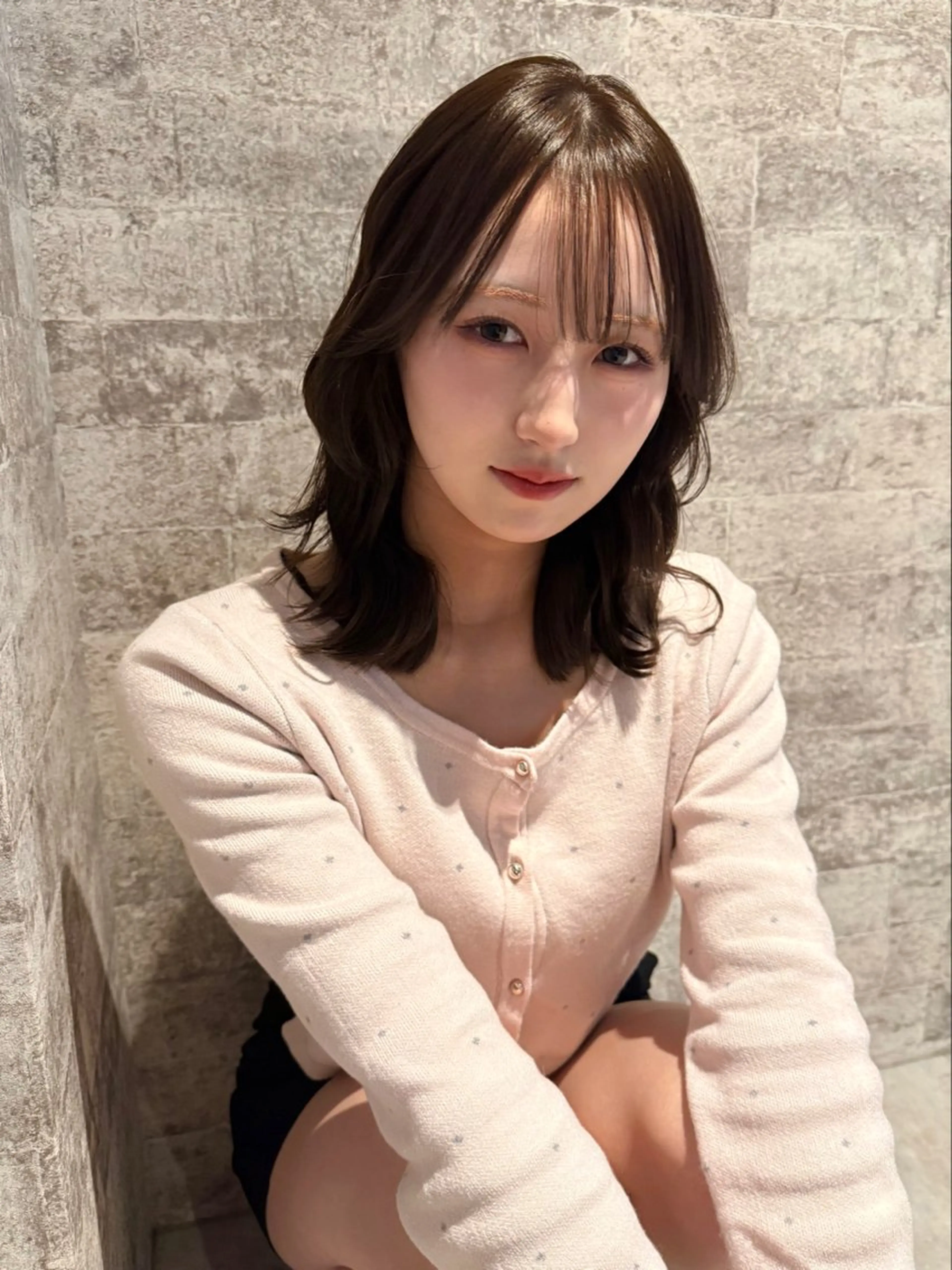 ミディアム カラー 似合わせカット カット ヘアカラー トリートメント mai / linoah˚✧のヘアスタイル