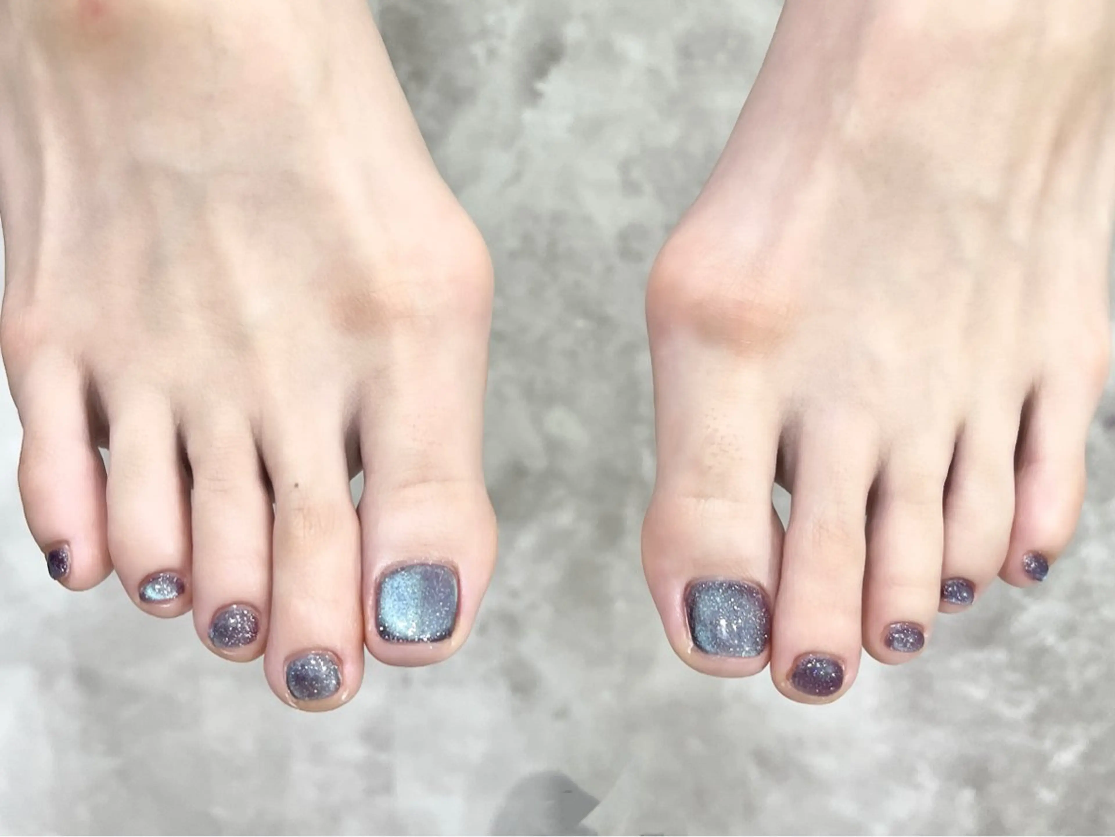 ネイル フットネイル マグネットネイル マグネットワンカラー ワンカラーネイル フットネイル Belle Fleuve ASUのネイルデザイン