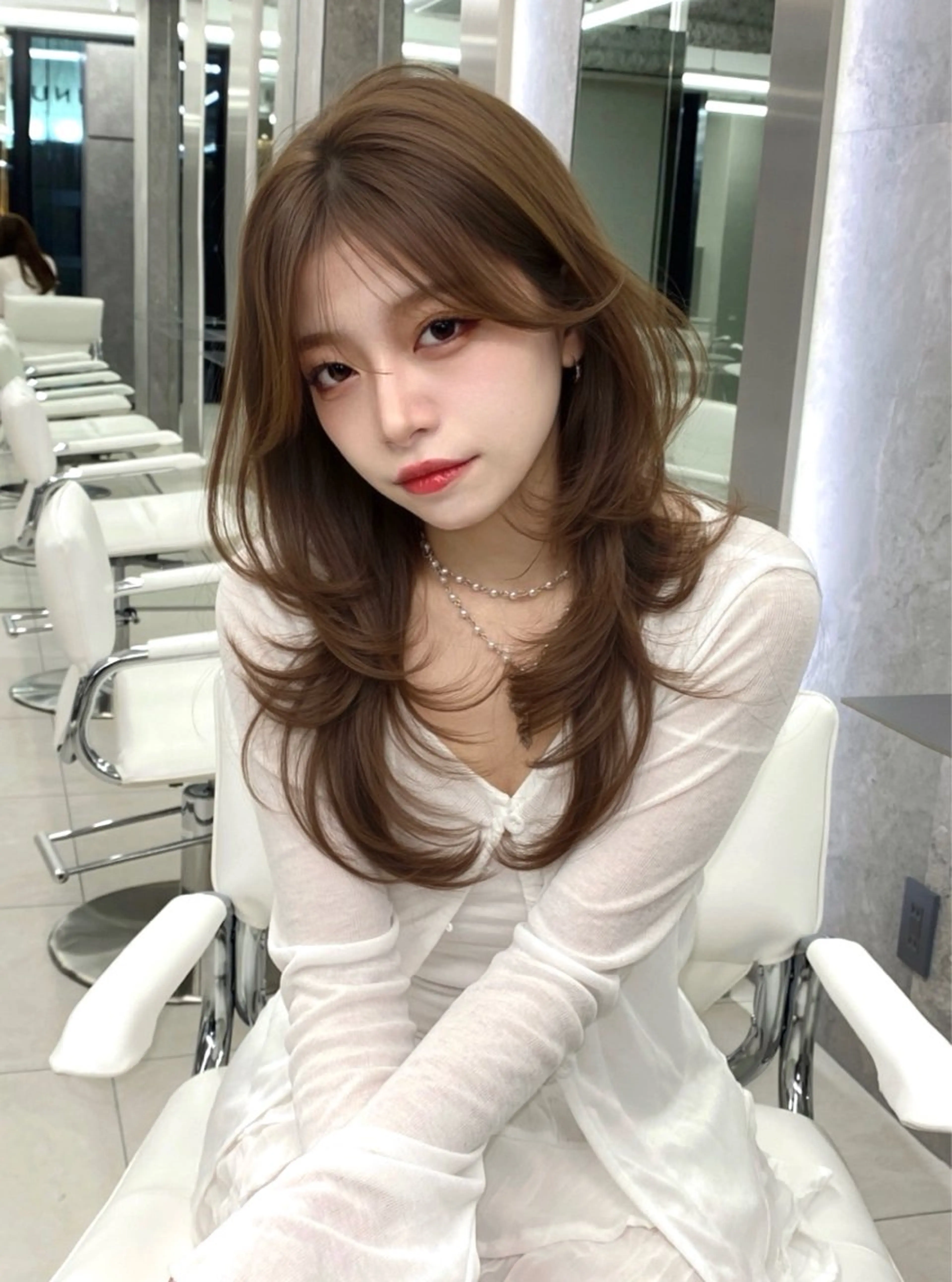 セミロング カラー カット ヘアカラー ヘアセット kiti Sakae所属・栄美容師/kiti /ボブ/ケントのヘアスタイル