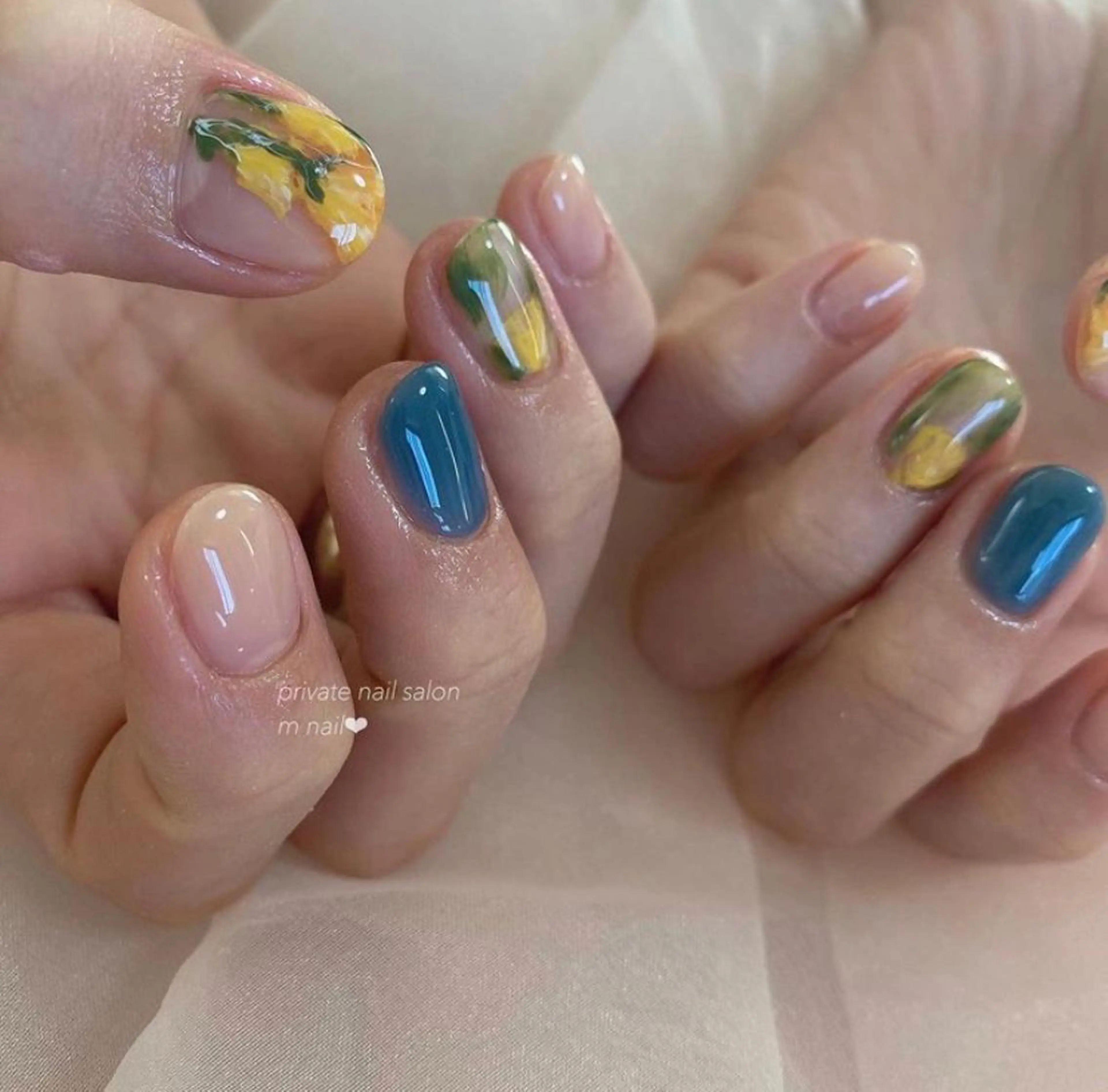 ネイル フラワーネイル ハンドネイル 小河原 舞のネイルデザイン