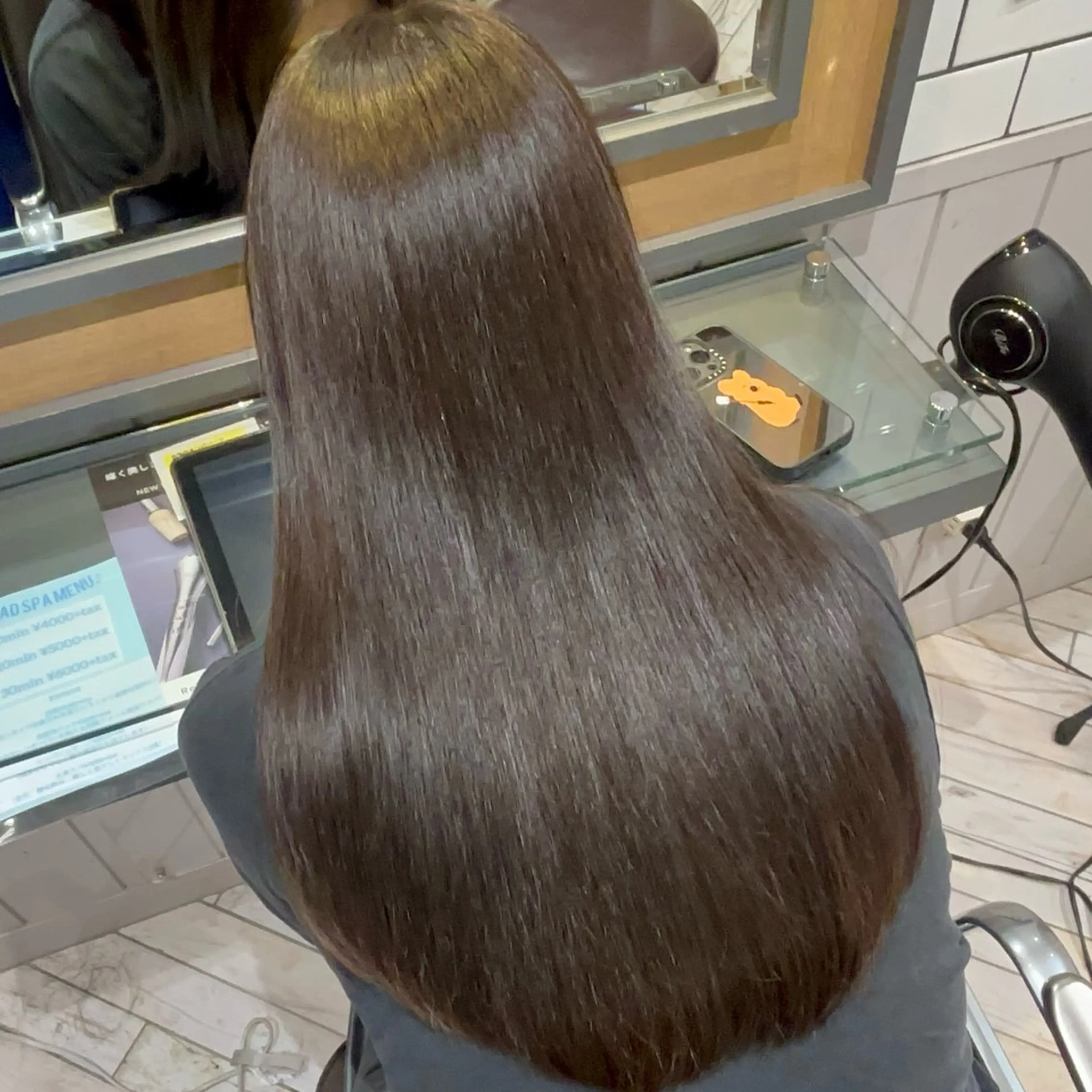 ロング 髪質改善 縮毛矯正 Cure nex the salon所属・今泉 麗樹のヘアスタイル