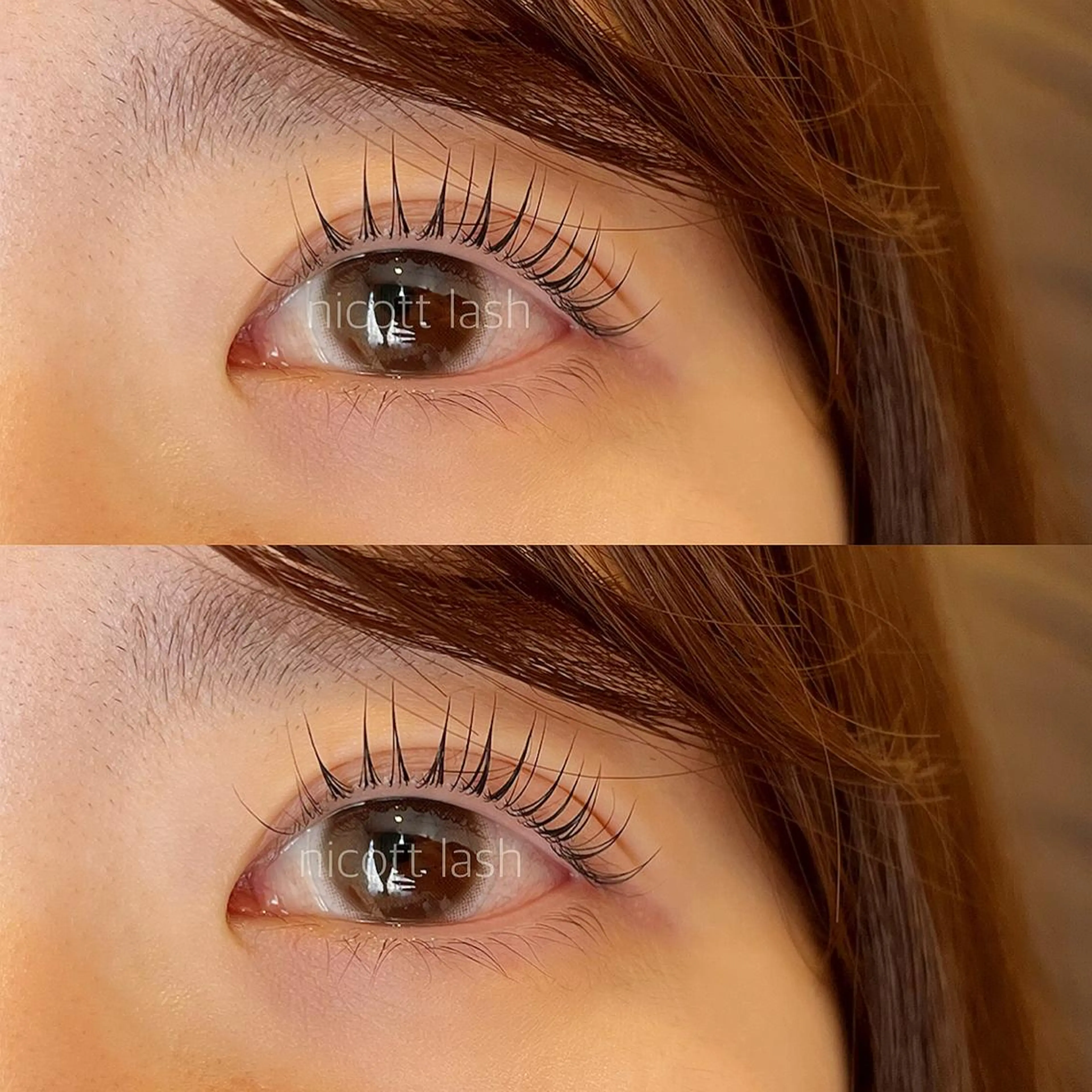 マツエク・マツパ パリジェンヌラッシュリフト sarah 反葉のマツエク・マツパデザイン