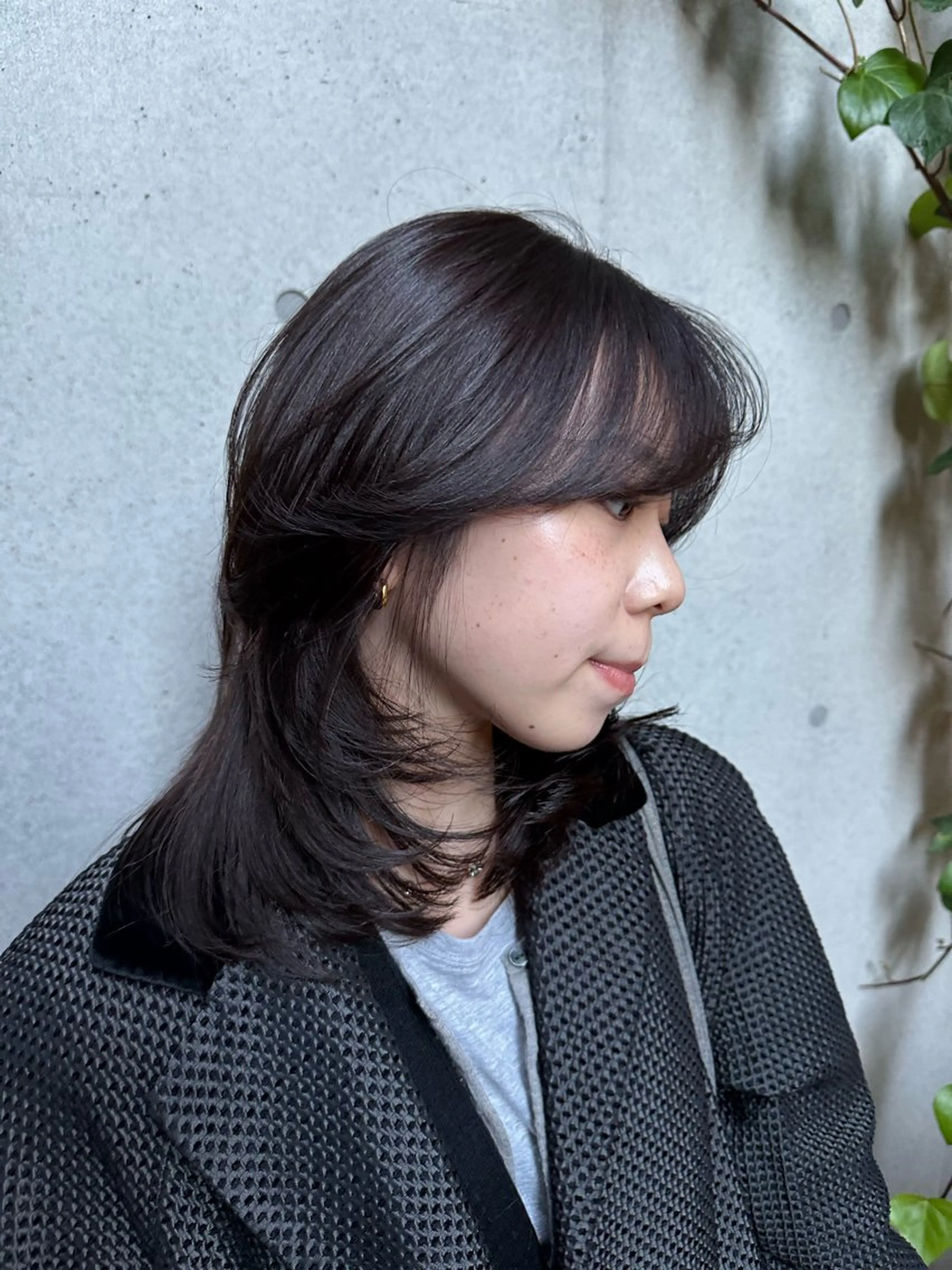 ミディアム カラー 似合わせカット /パーマ岡本淳平のヘアスタイル