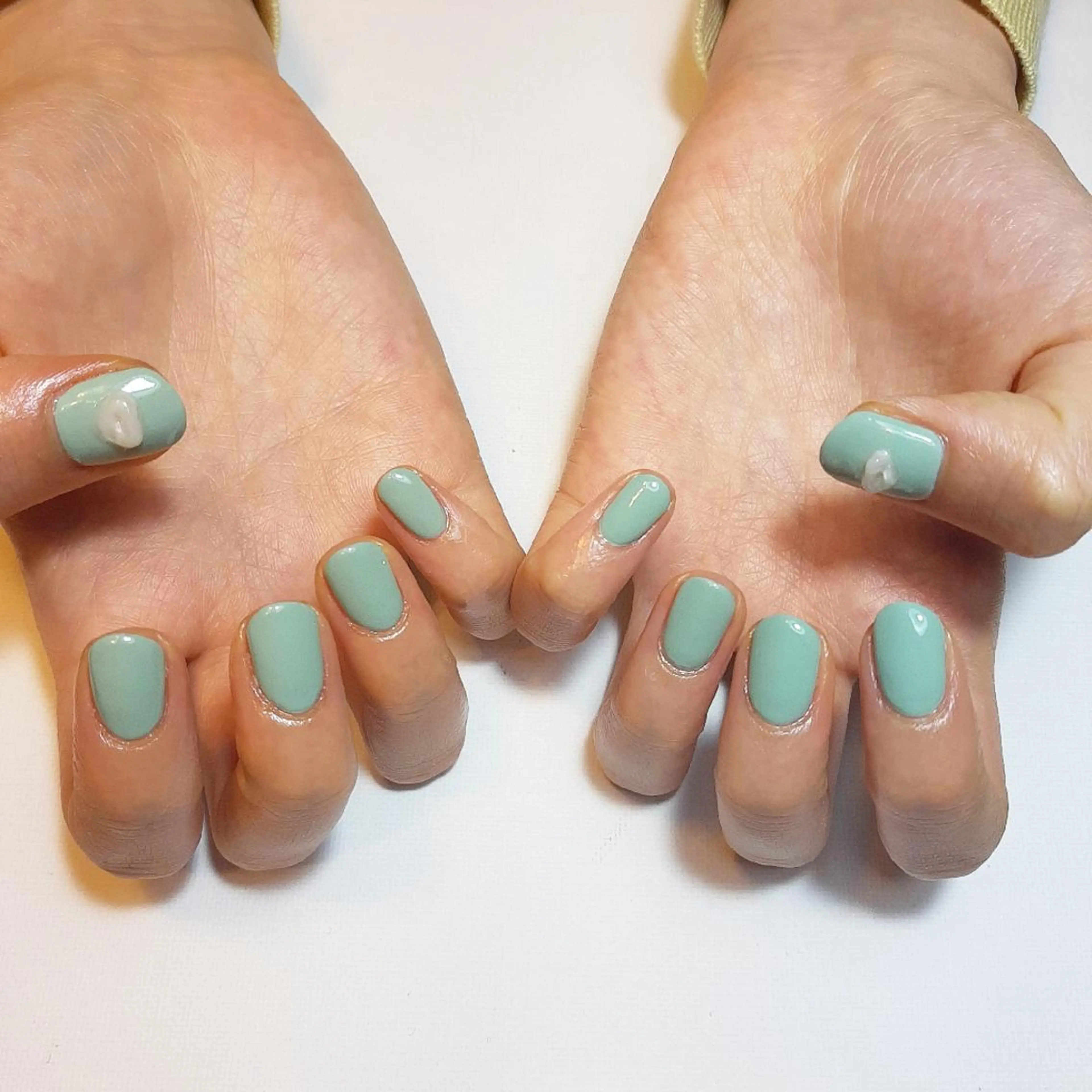 ネイル ワンカラーネイル 春ネイル owlnail /持込みデザイン専門のネイルデザイン