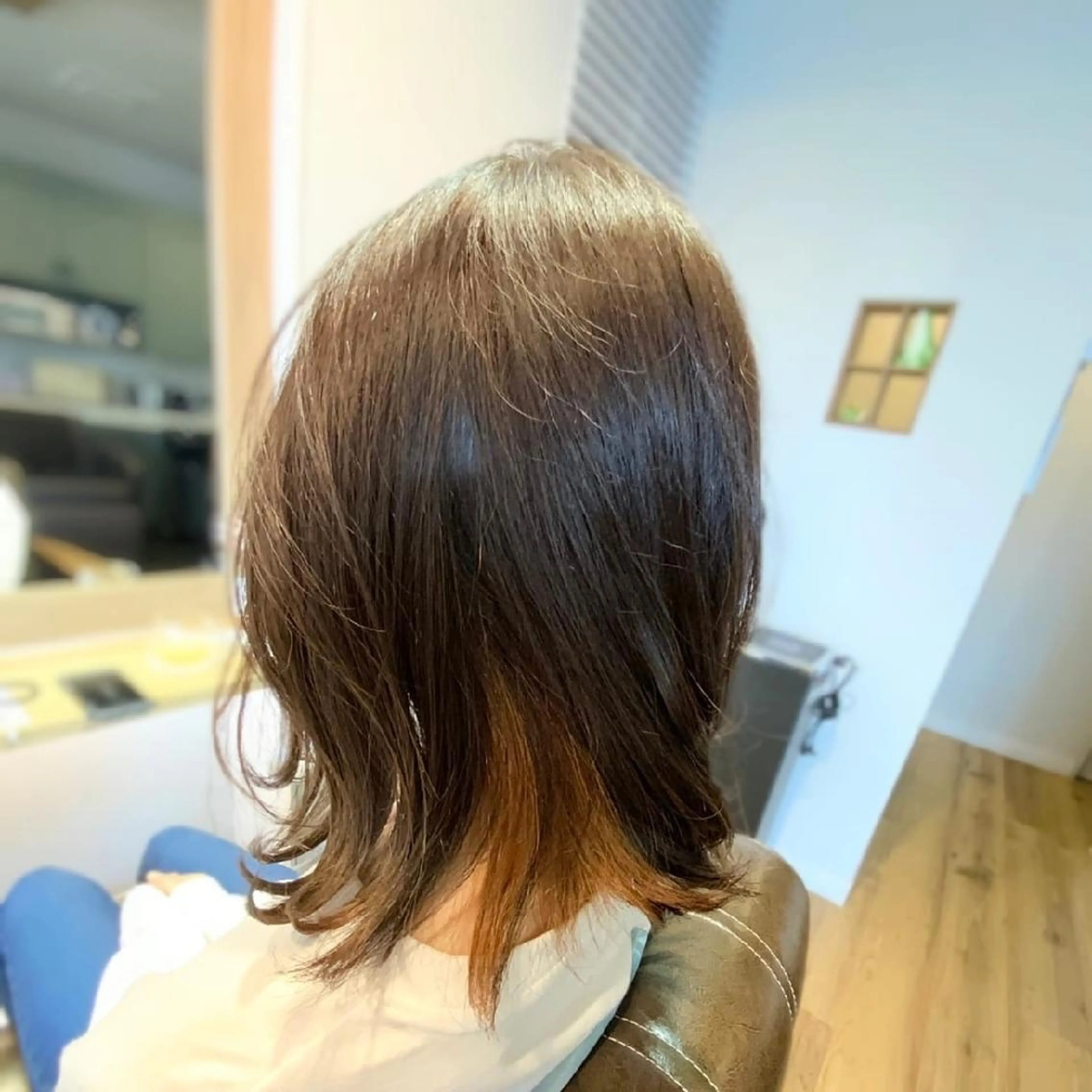 カラー アッシュ ベージュカラー ブラウンカラー ブラウンベージュ ヘアカラー トリートメント 堀 望美のヘアスタイル