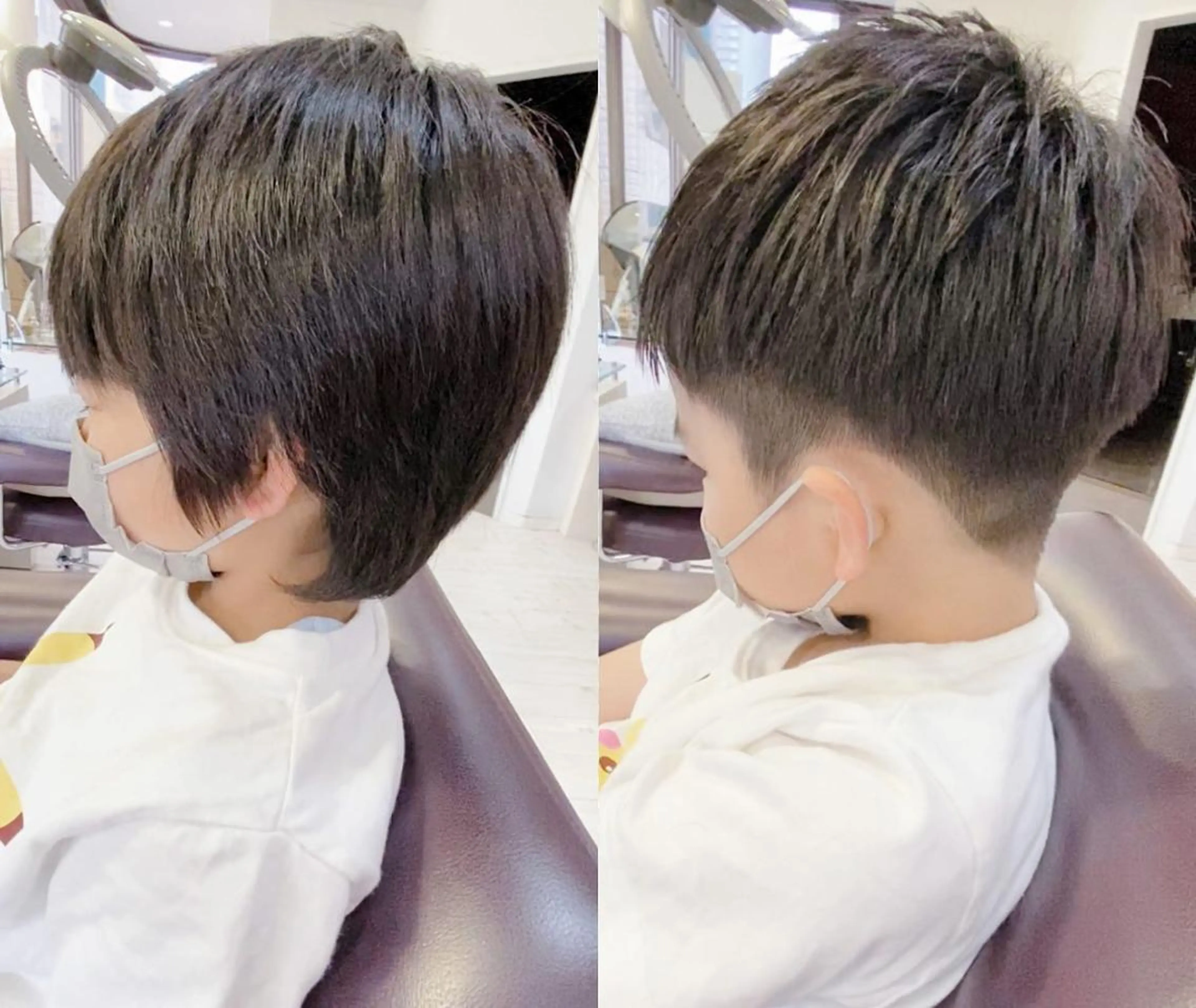 ショート カラー ショートボブ ボブ くびれヘア くせ毛 学生 favorite b Charmeのヘアスタイル