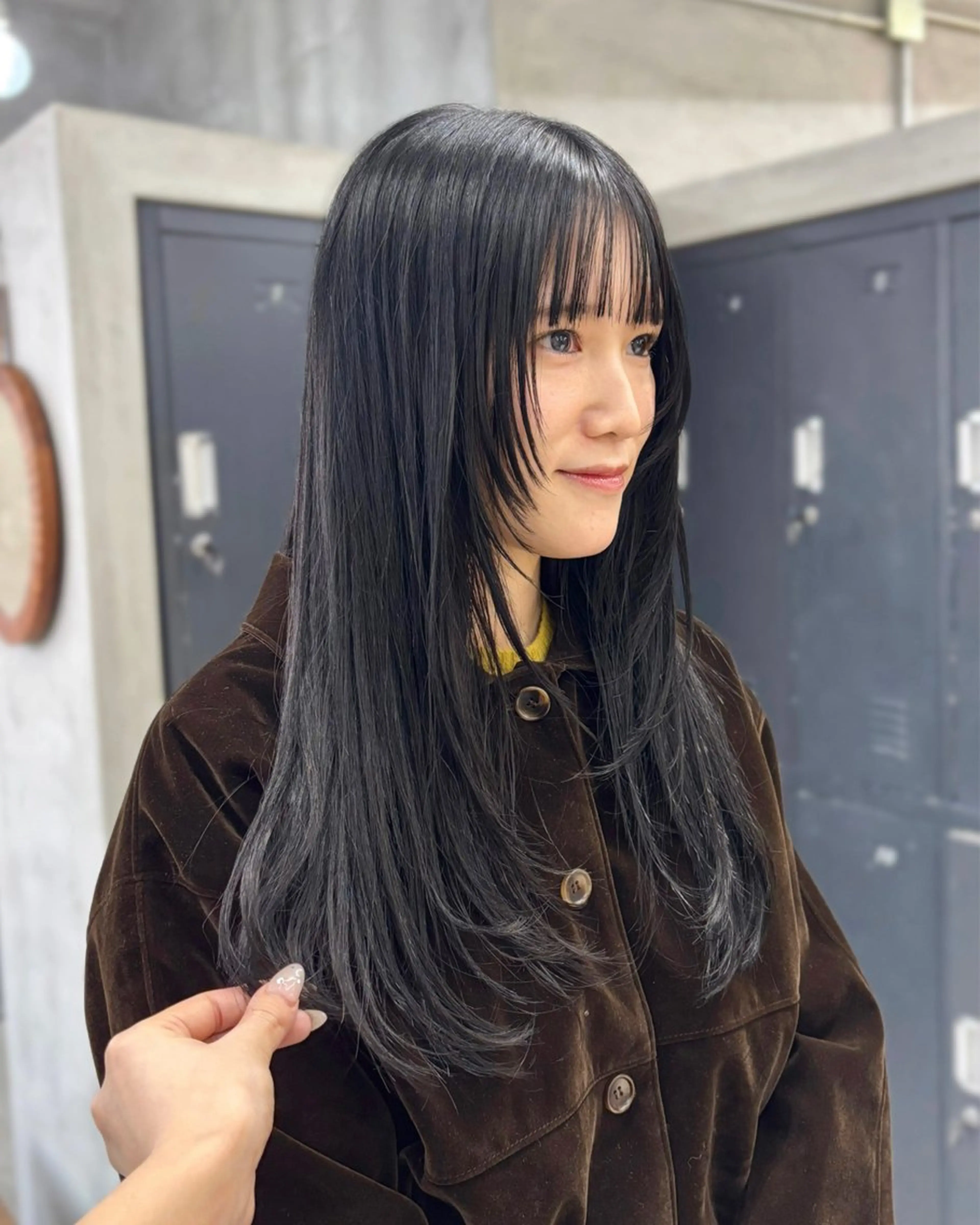 ロング カラー 韓国風ヘア レイヤーカット 村田 春歌のヘアスタイル