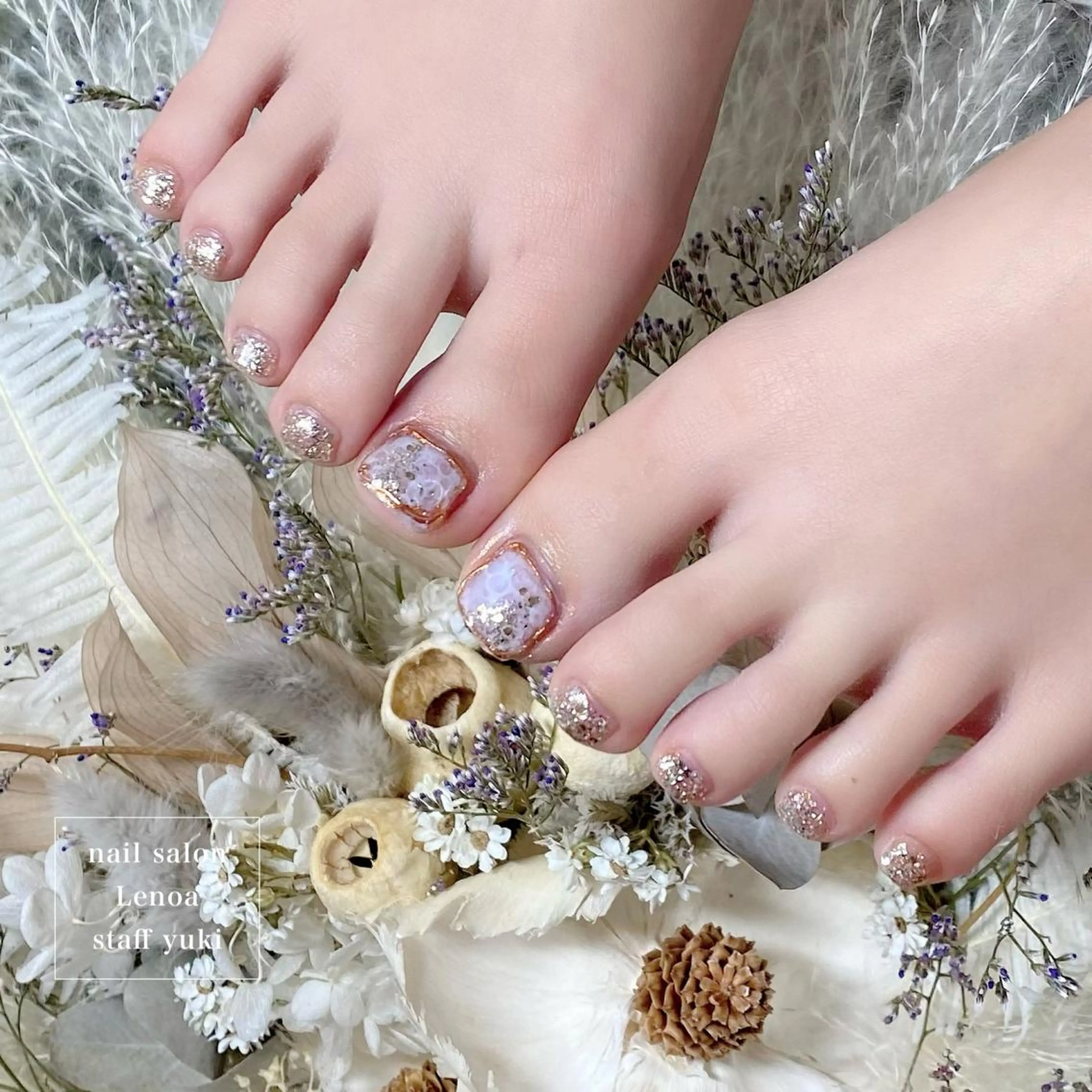 ネイル フットネイル Lenoa Yukiのネイルデザイン