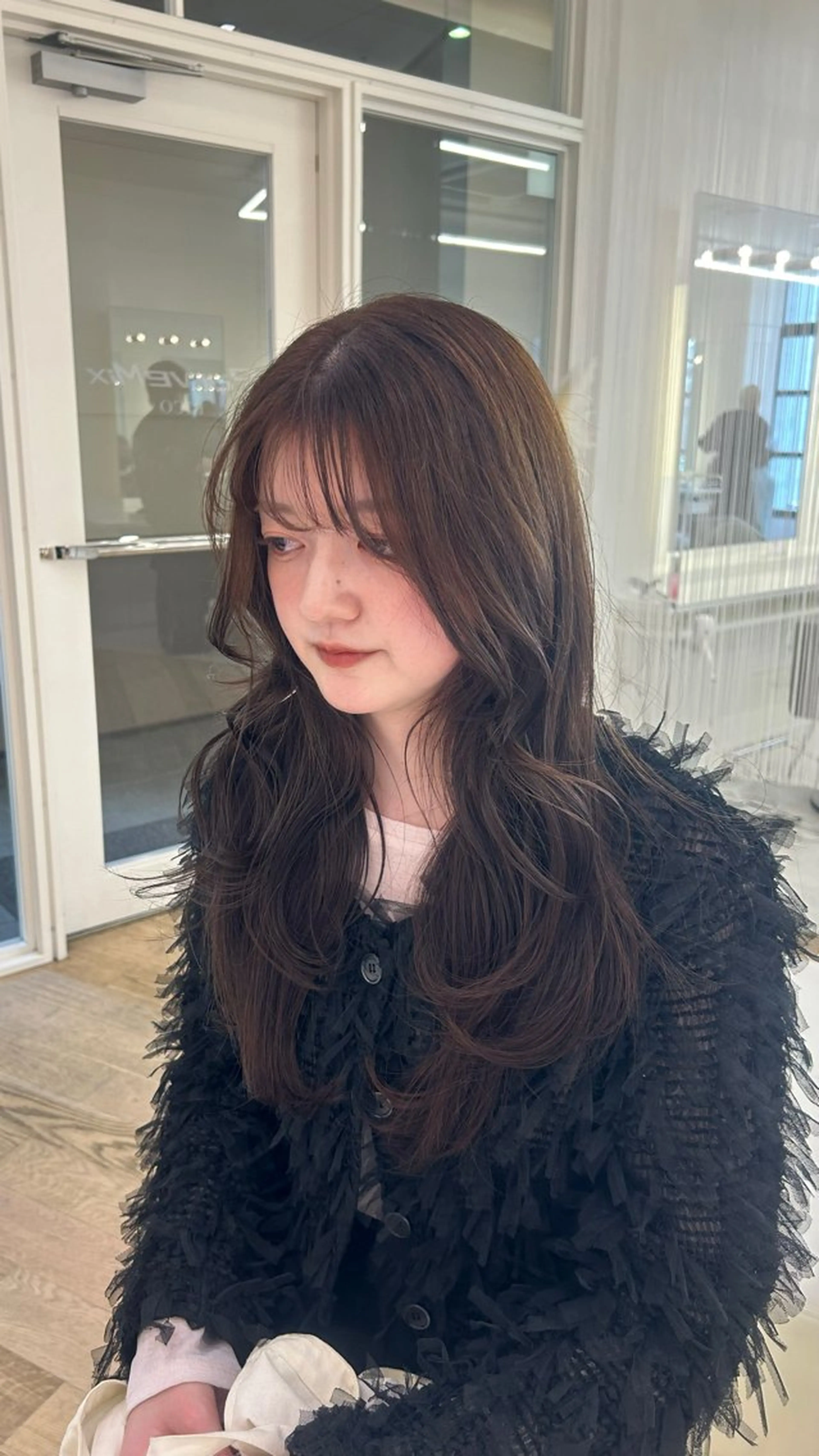 ロング カラー ヘアカラー ParveMix🎀 稲垣詞葉のヘアスタイル