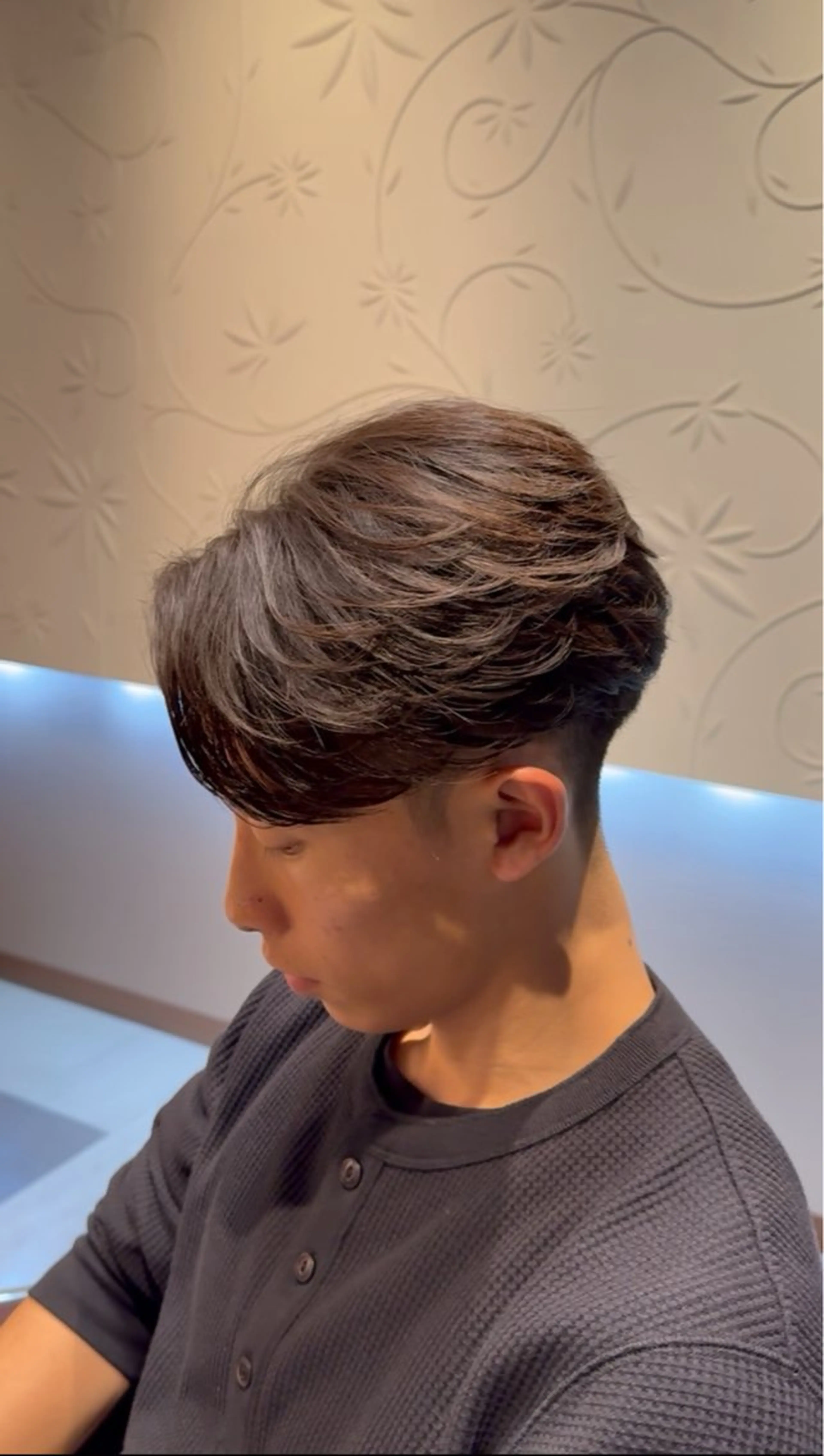 パーマ メンズ フェザーパーマ メンズパーマ 縮毛矯正 カット パーマ 岩内 皓大のヘアスタイル