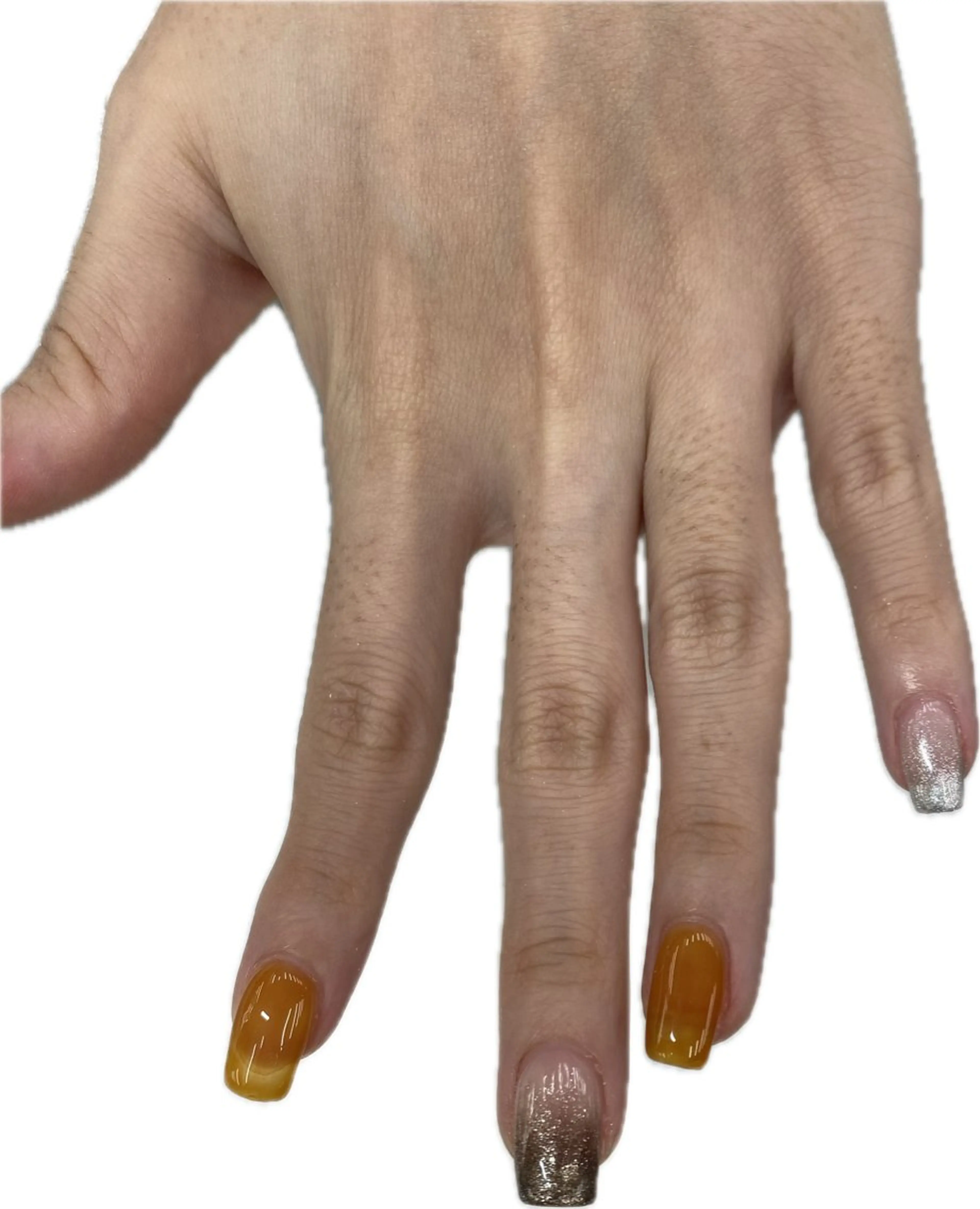 ネイル グラデーション ラメ(グリッター) ラメグラデーション ワンカラーネイル MAXKELLY AIのネイルデザイン