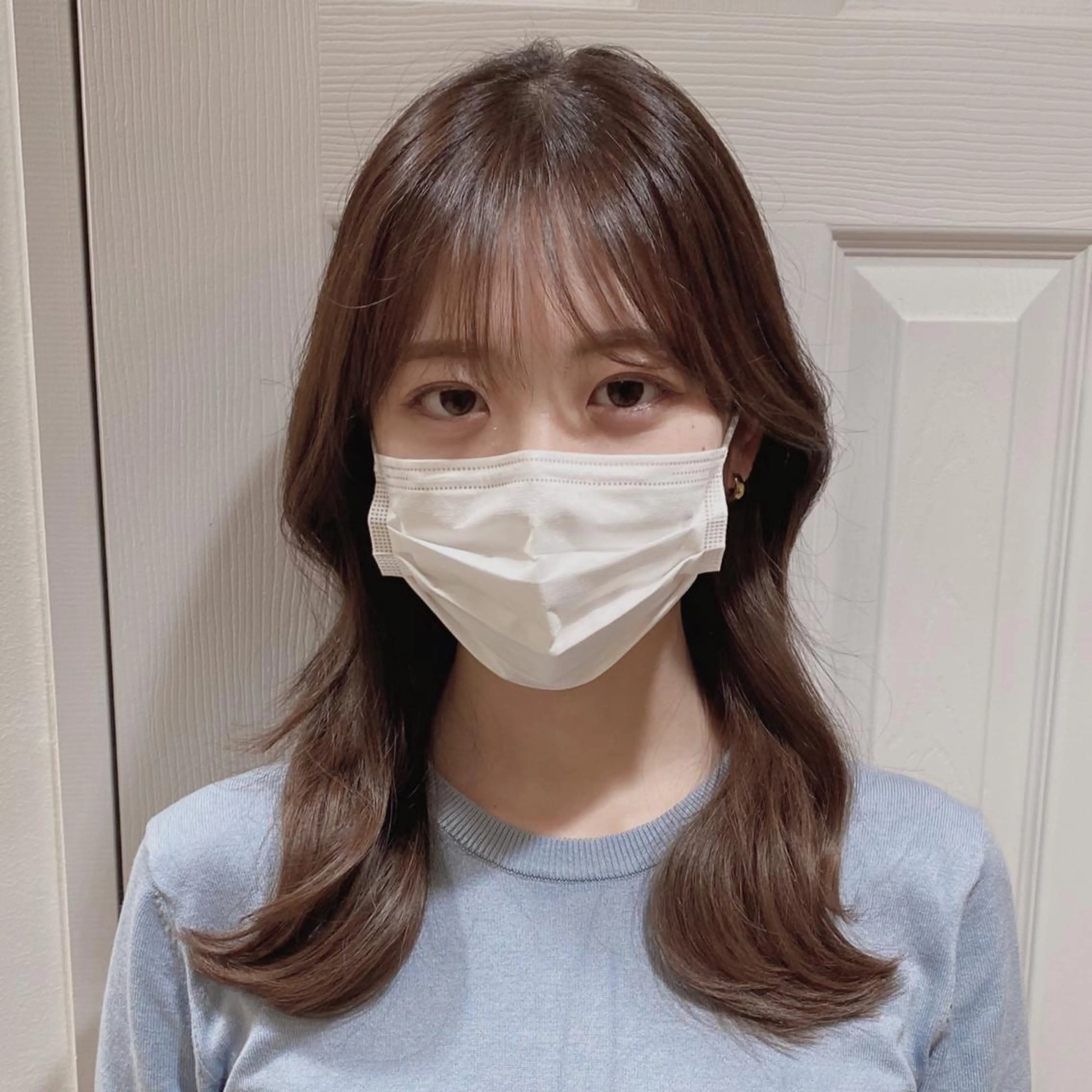 ミディアム 韓国風ヘア La paix所属・パーソナルカラー lapiax阿部のヘアスタイル