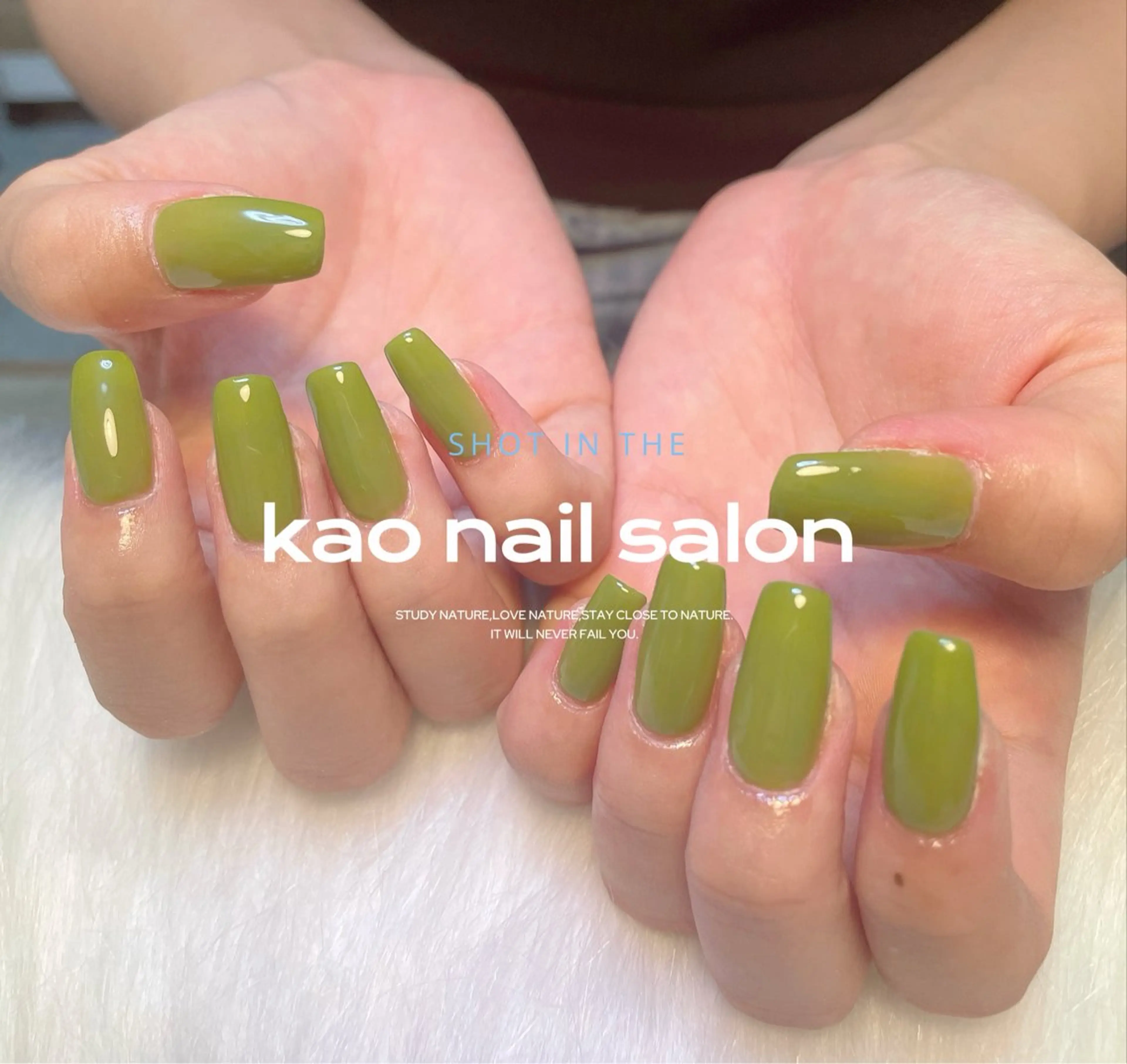 ネイル ハンドネイル kao nail マグネット/長さだしのネイルデザイン