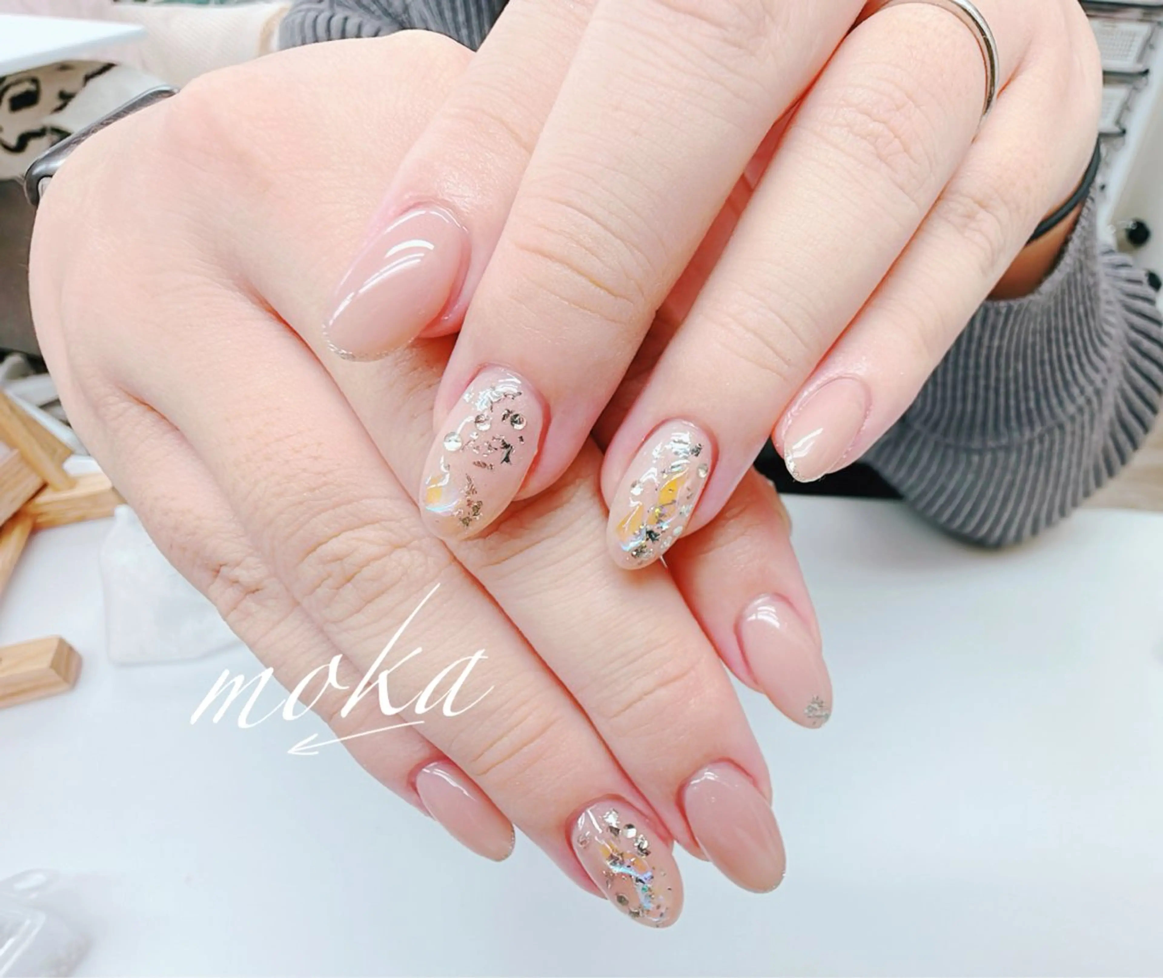 ネイル ハンドネイル ハンドケア 胡蝶蘭レディースサロ ンNailMOKAのネイルデザイン