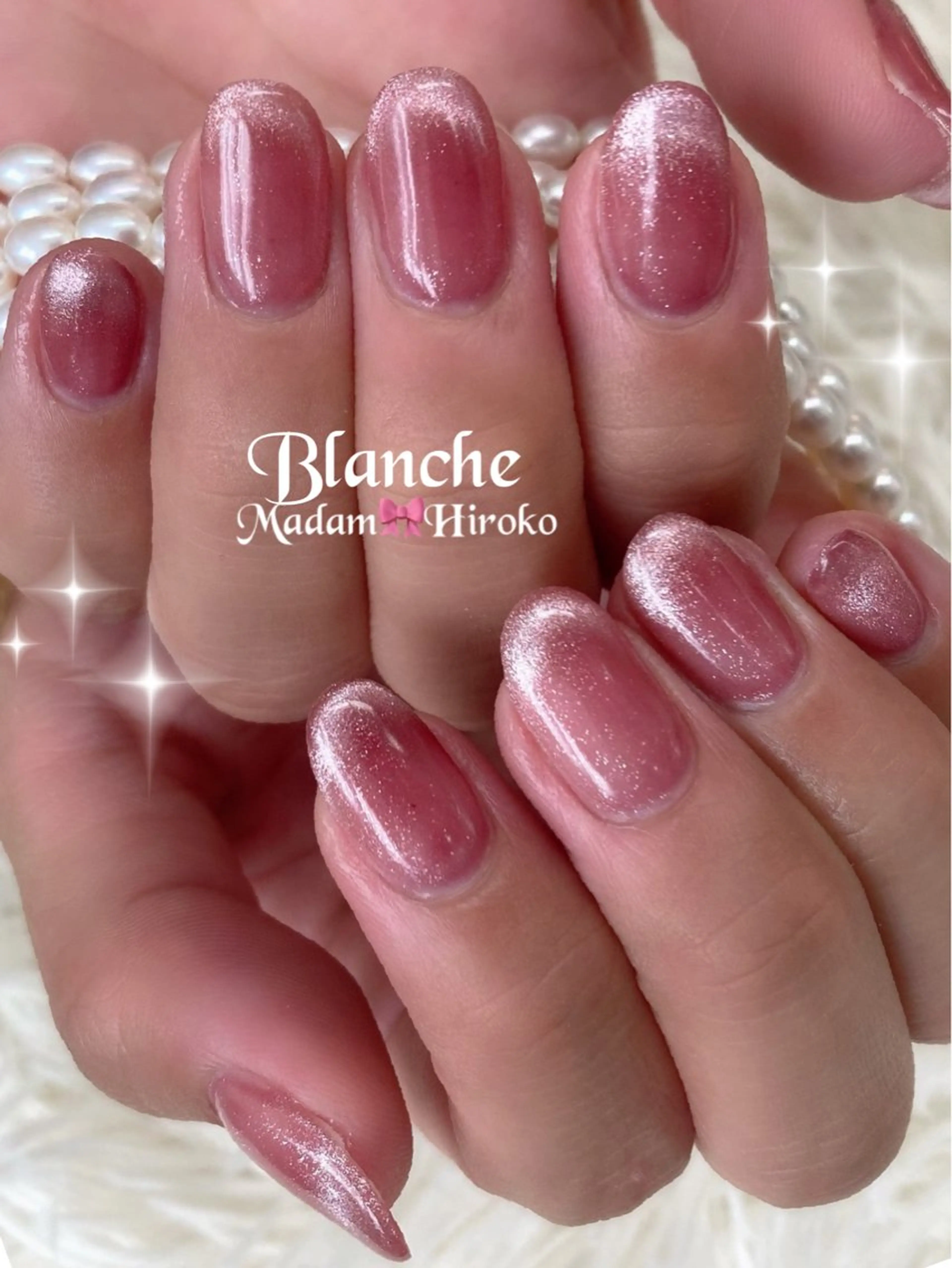 ネイル フレンチネイル マグネットネイル Lianネイル 寛子Lianのネイルデザイン