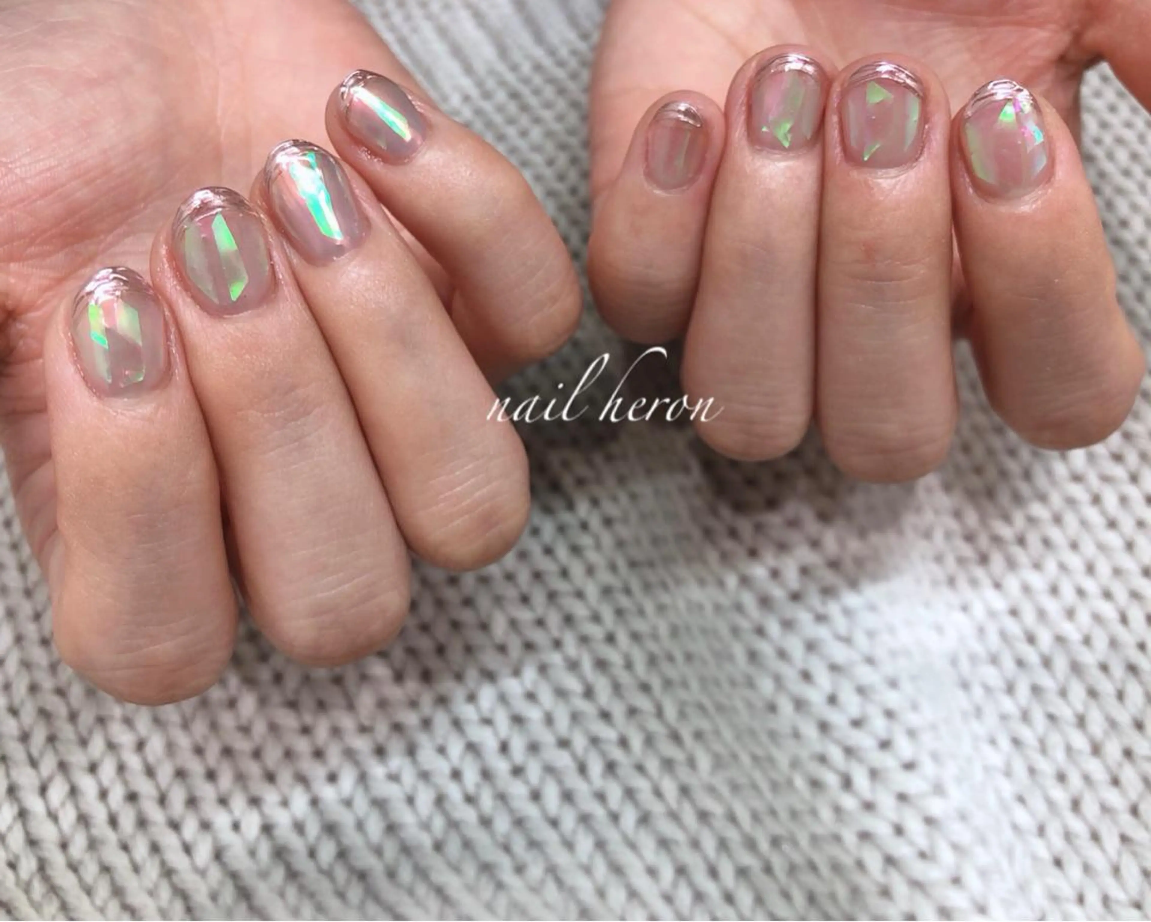 ネイル オーロラネイル ラメ(グリッター) ハンドネイル nail heron所属・saki_ nail heronのその他イメージ