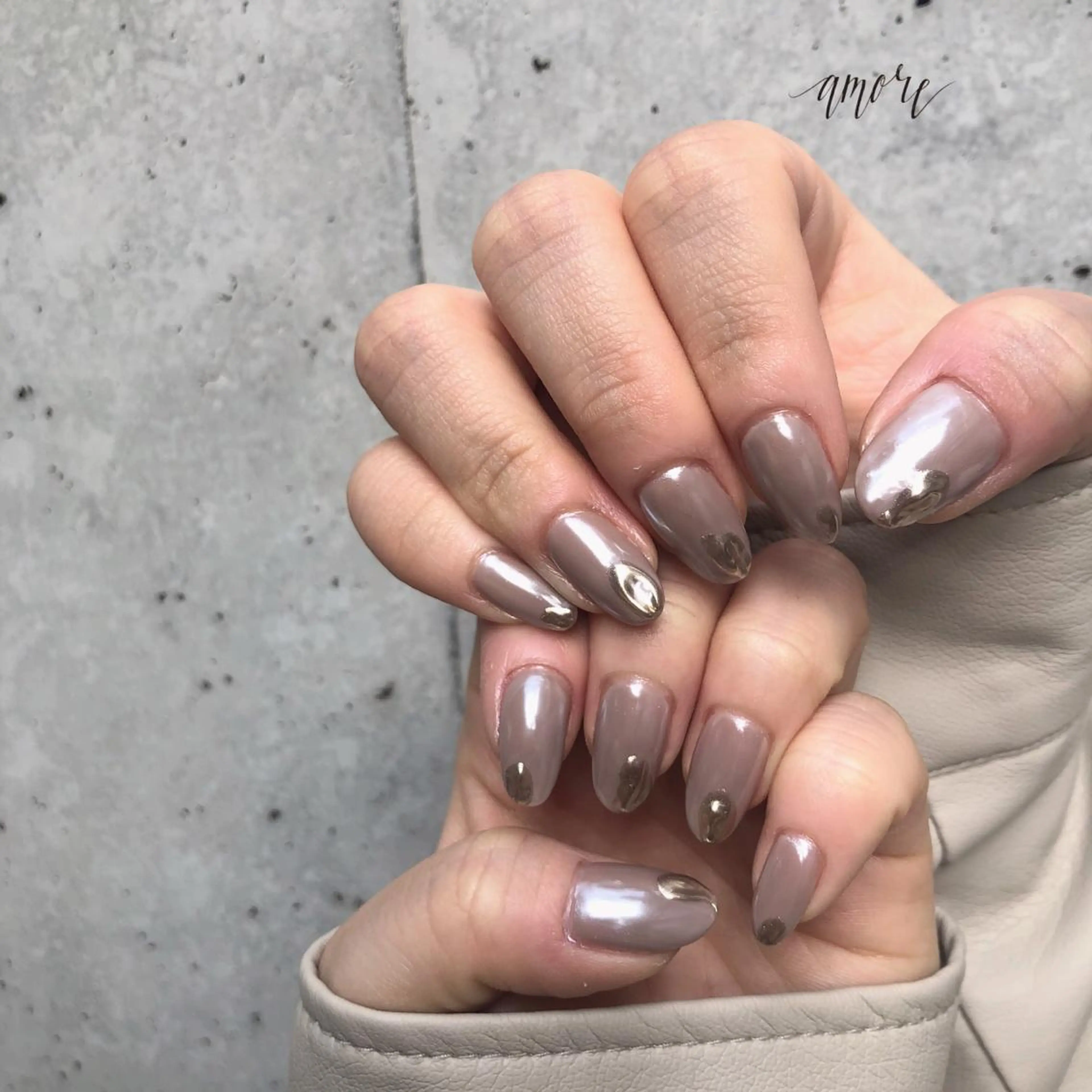 ネイル ジェルネイル ミラーネイル ニュアンスネイル 春ネイル You kyehwaのネイルデザイン