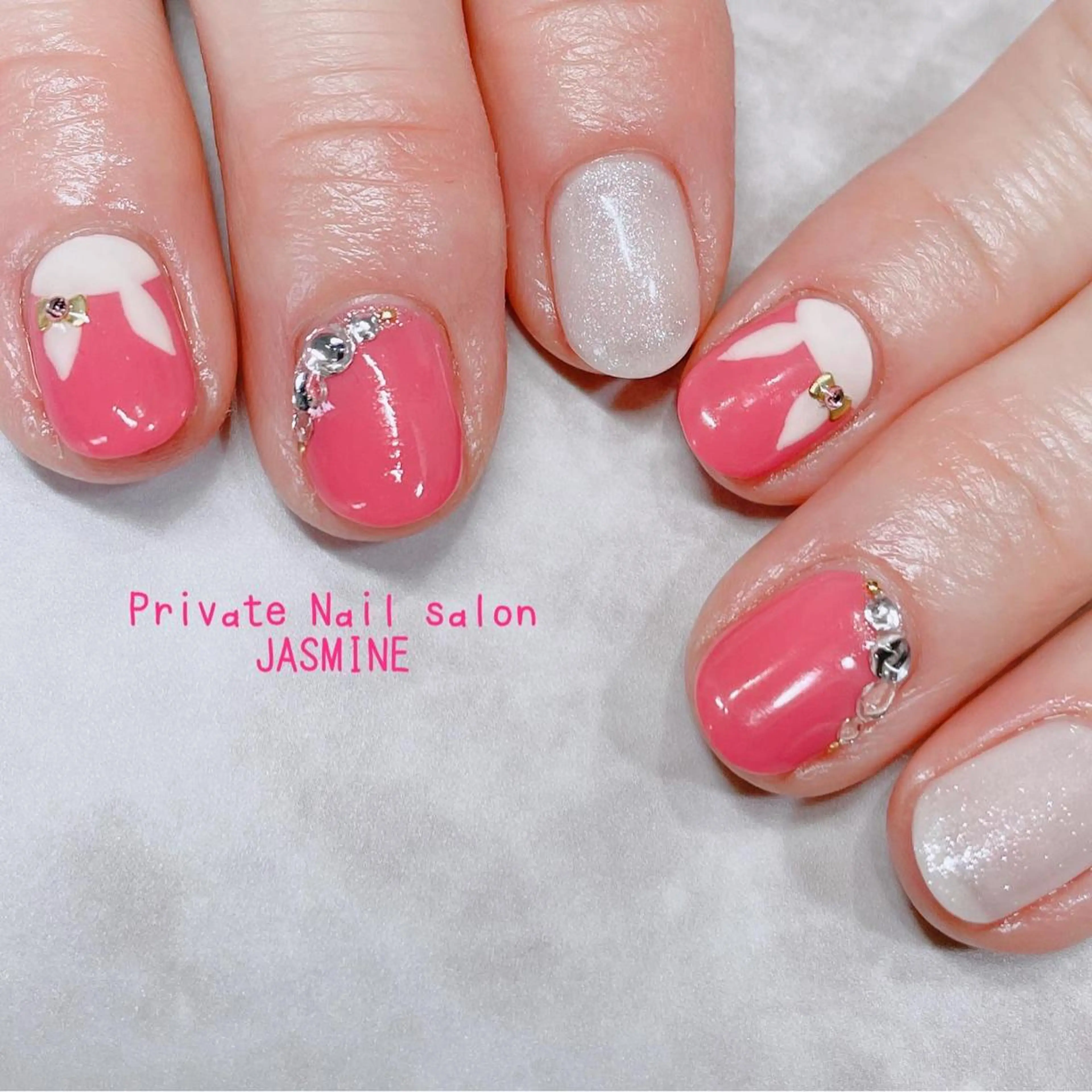 ネイル ストーンネイル Nail salon JASMINEのネイルデザイン