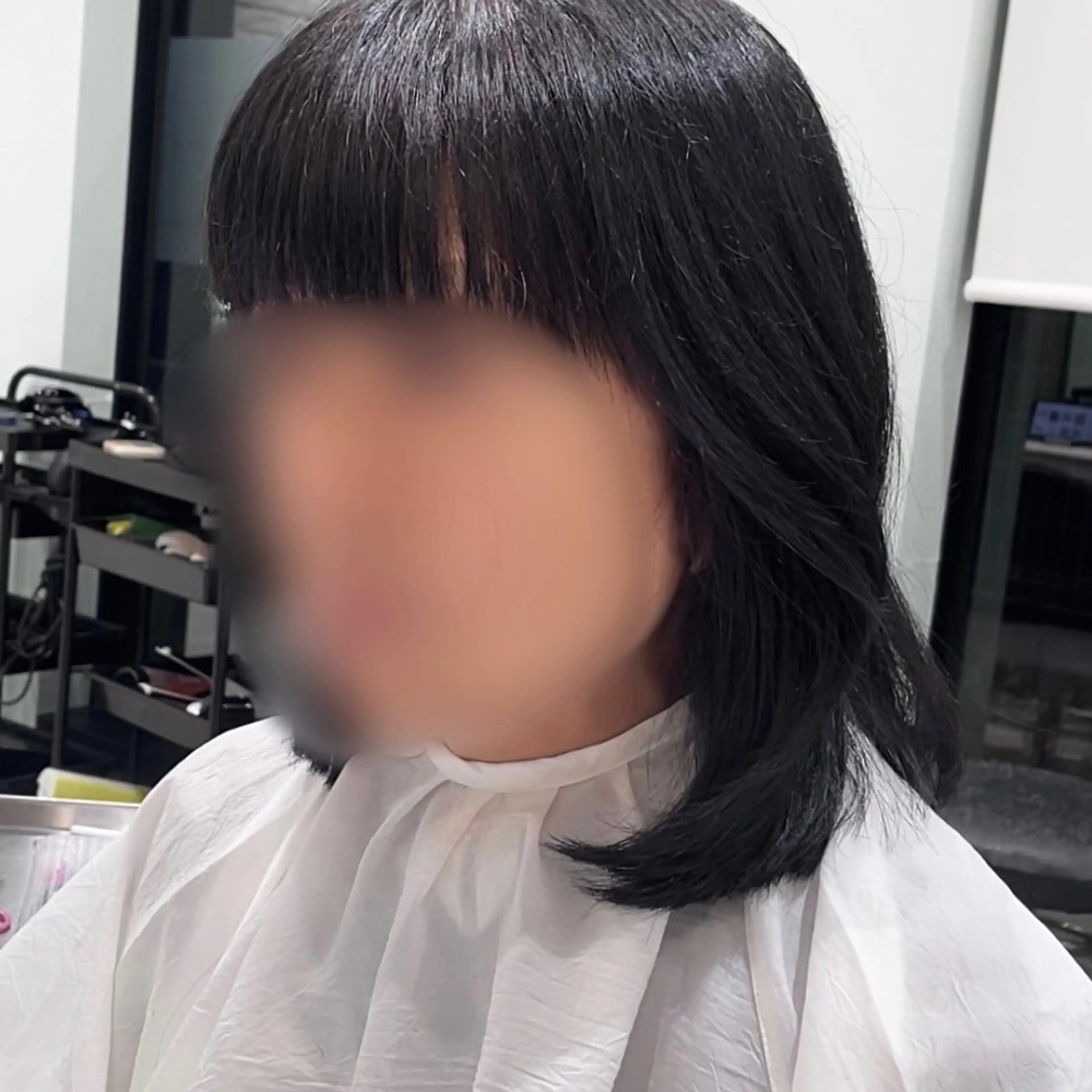 ミディアム キッズ パク・ボミン小野リエ 韓国ハーフ🦊のヘアスタイル