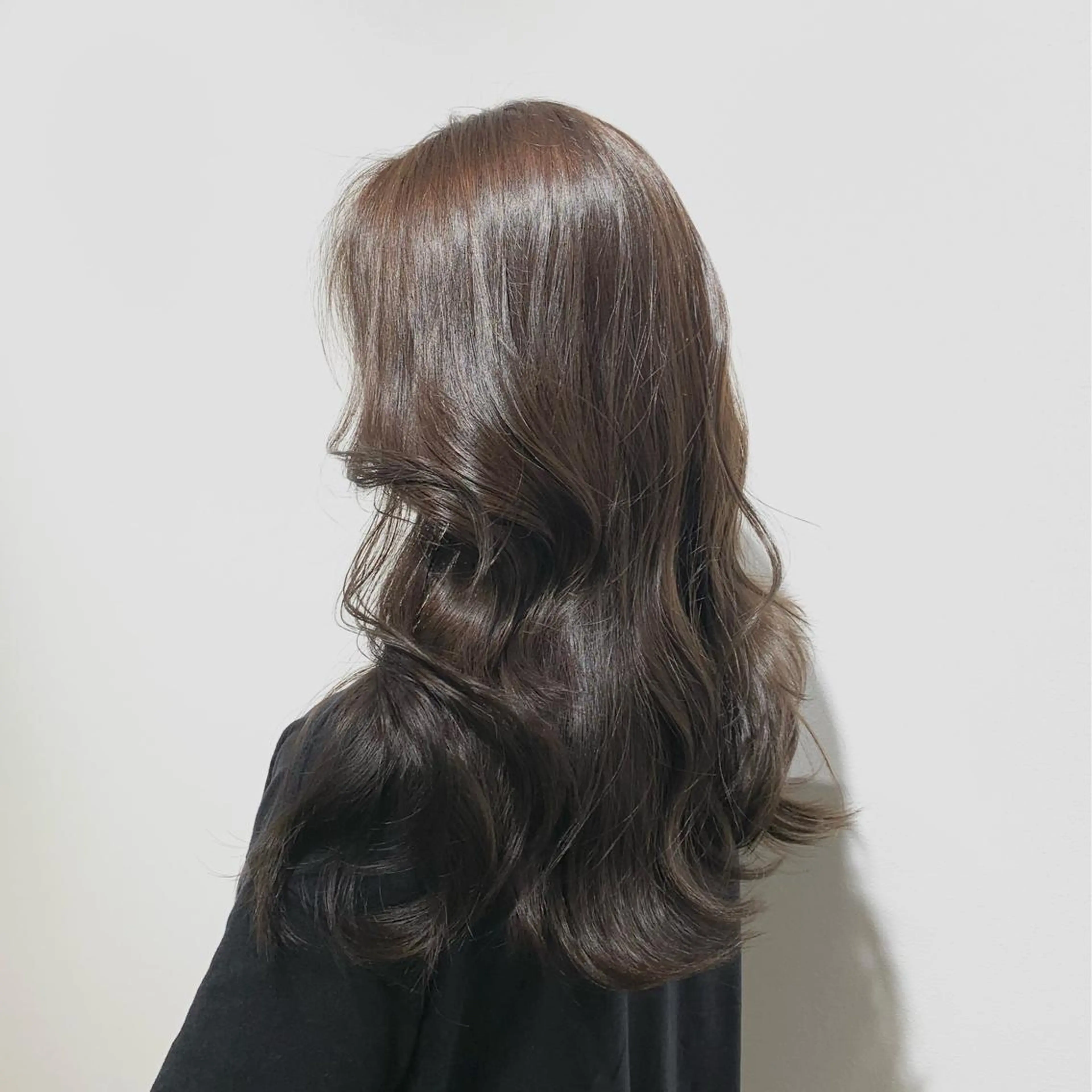 ロング カラー ヘアアレンジ キヨミ 韓国レイヤーカットのヘアスタイル