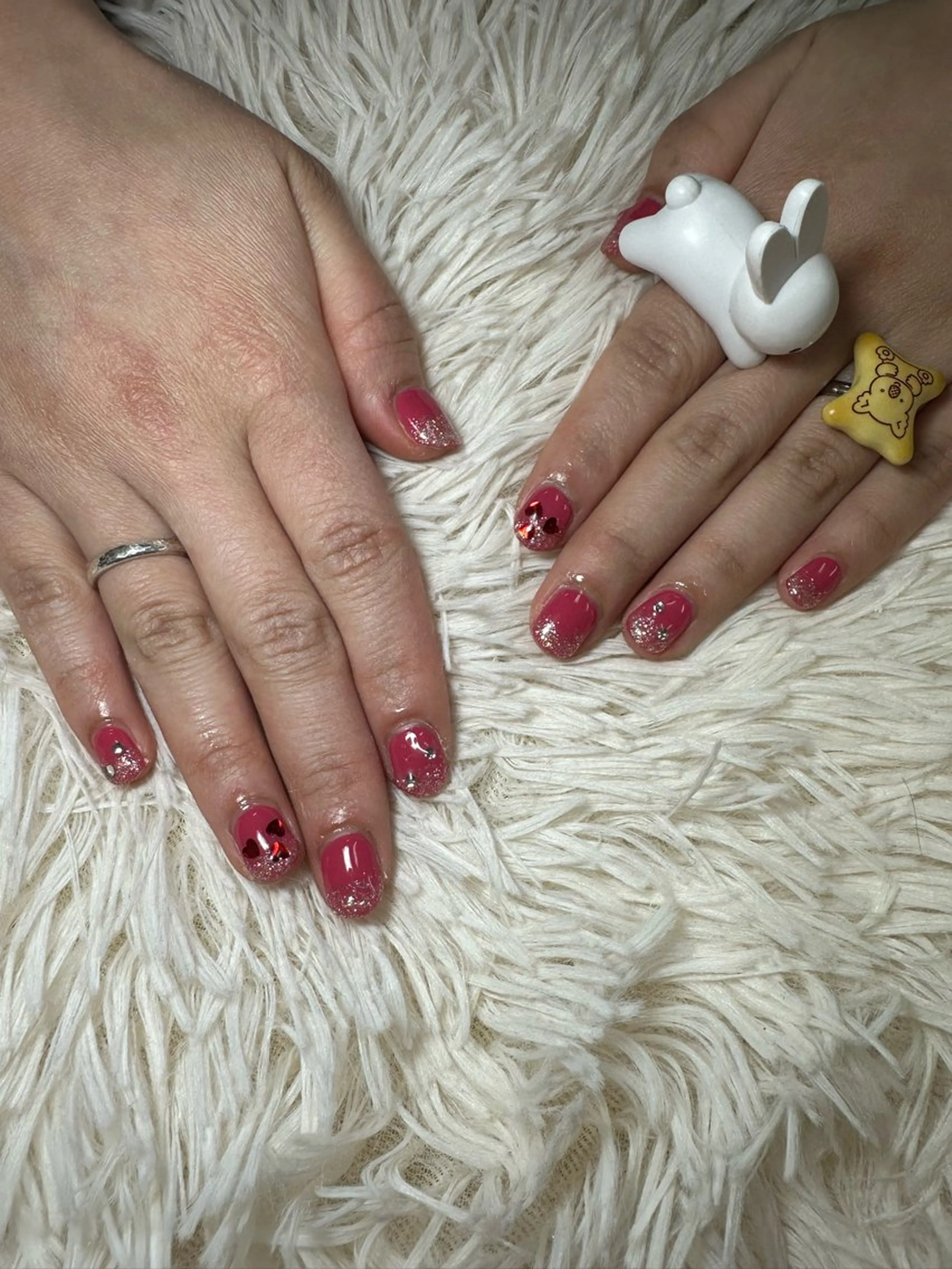 ネイル バレンタイン ハンドネイル MOE .Kのネイルデザイン