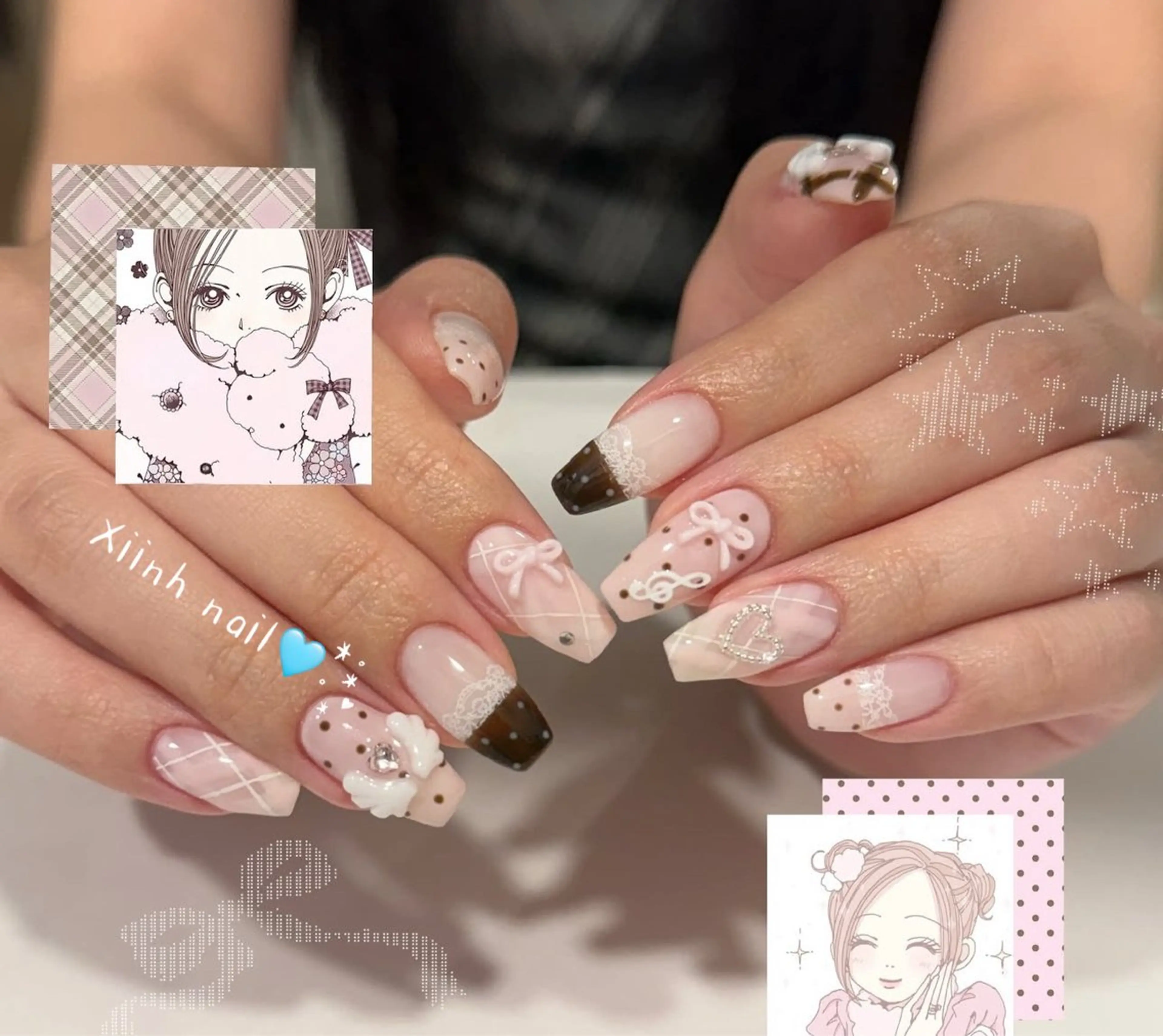 ネイル チークネイル 桜ネイル 長さ出し フットネイル ジェルネイル ハンドネイル XIINH NAIL SALONのネイルデザイン