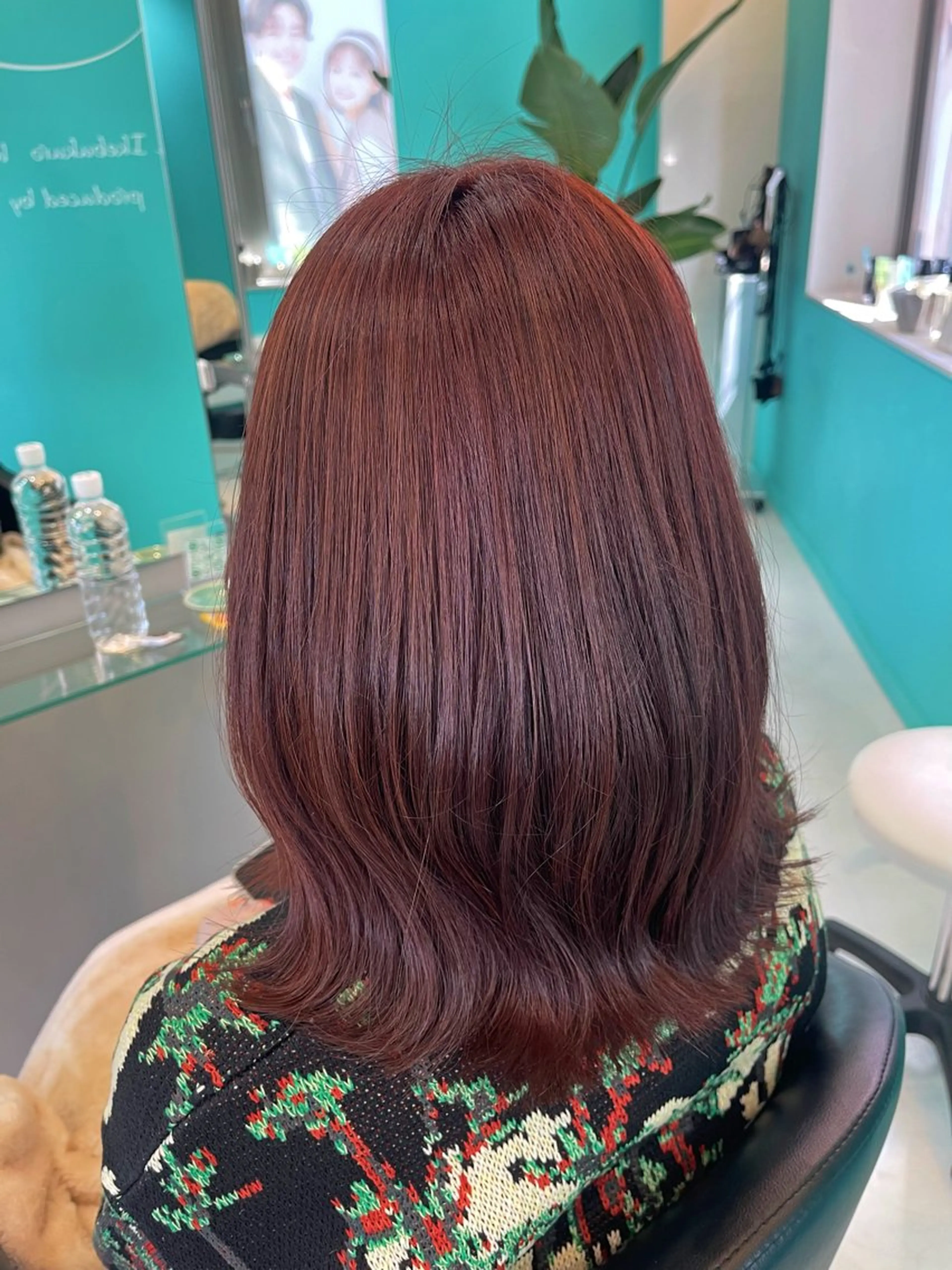 ミディアム カラー mana/メンズ/ ヘアセット/ブリーチのヘアスタイル