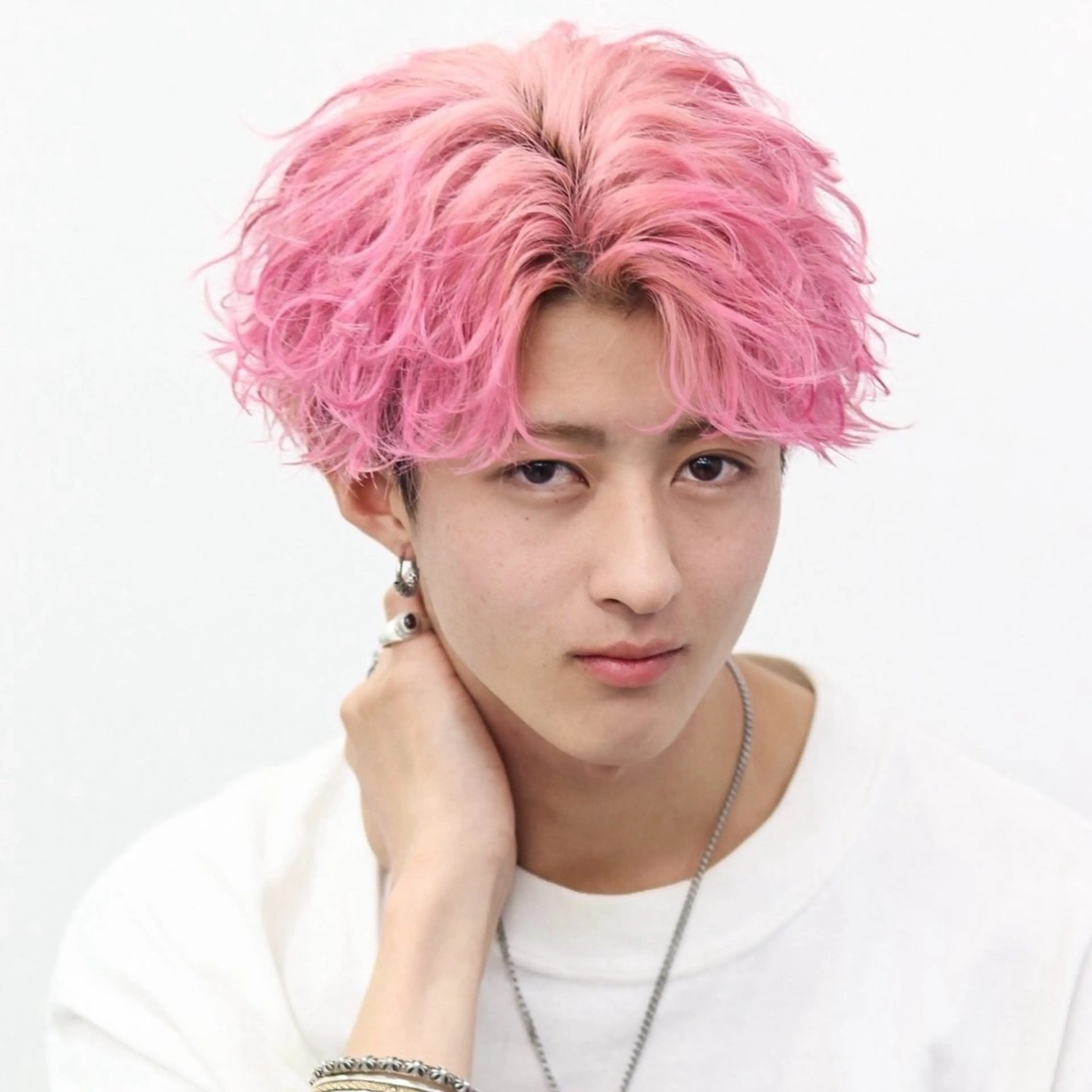 ミディアム カラー パーマ メンズ カット ヘアカラー トリートメント シースルーマッシュ/ メンズ/KYOHEIのヘアスタイル