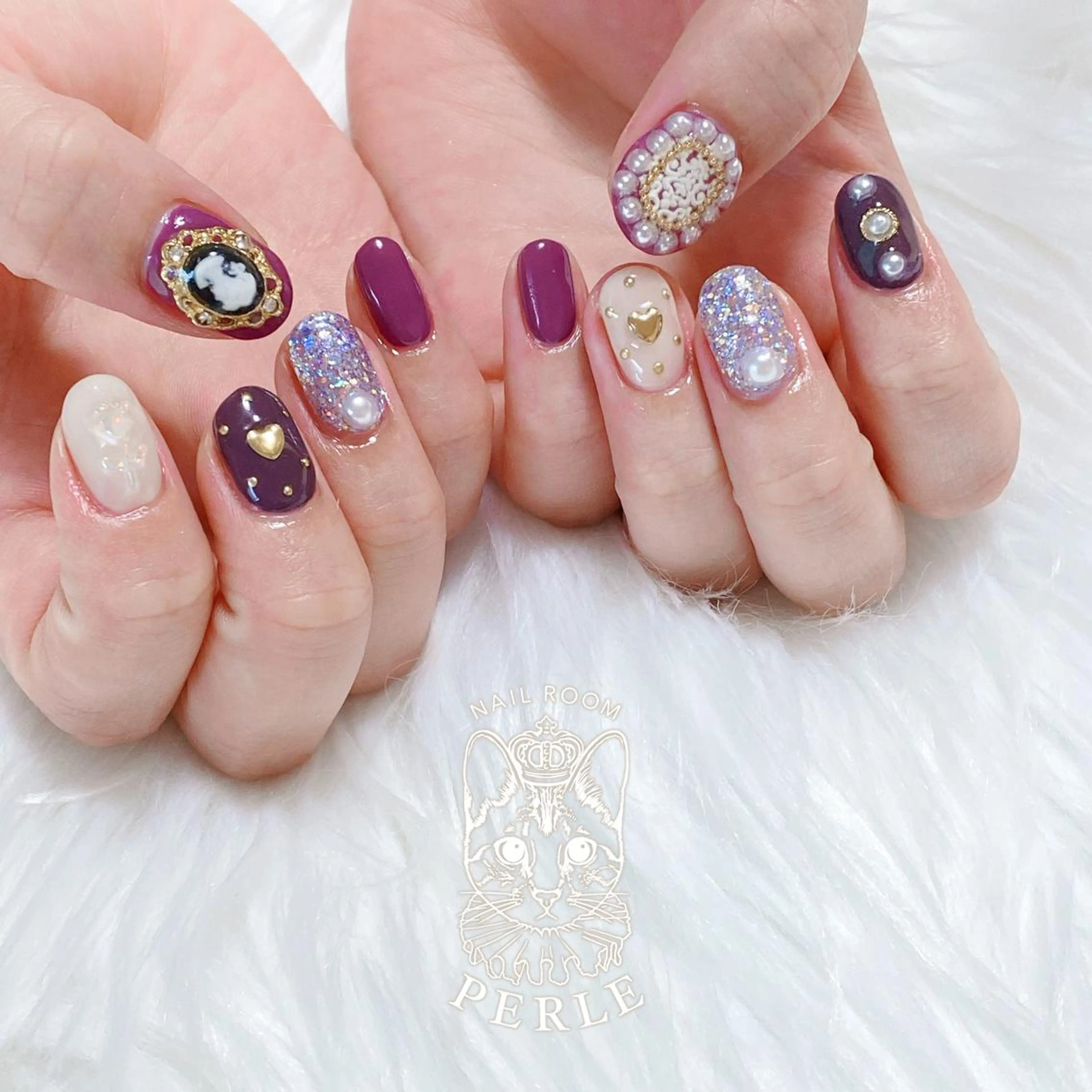 ネイル ハンドネイル nail room Perleのネイルデザイン