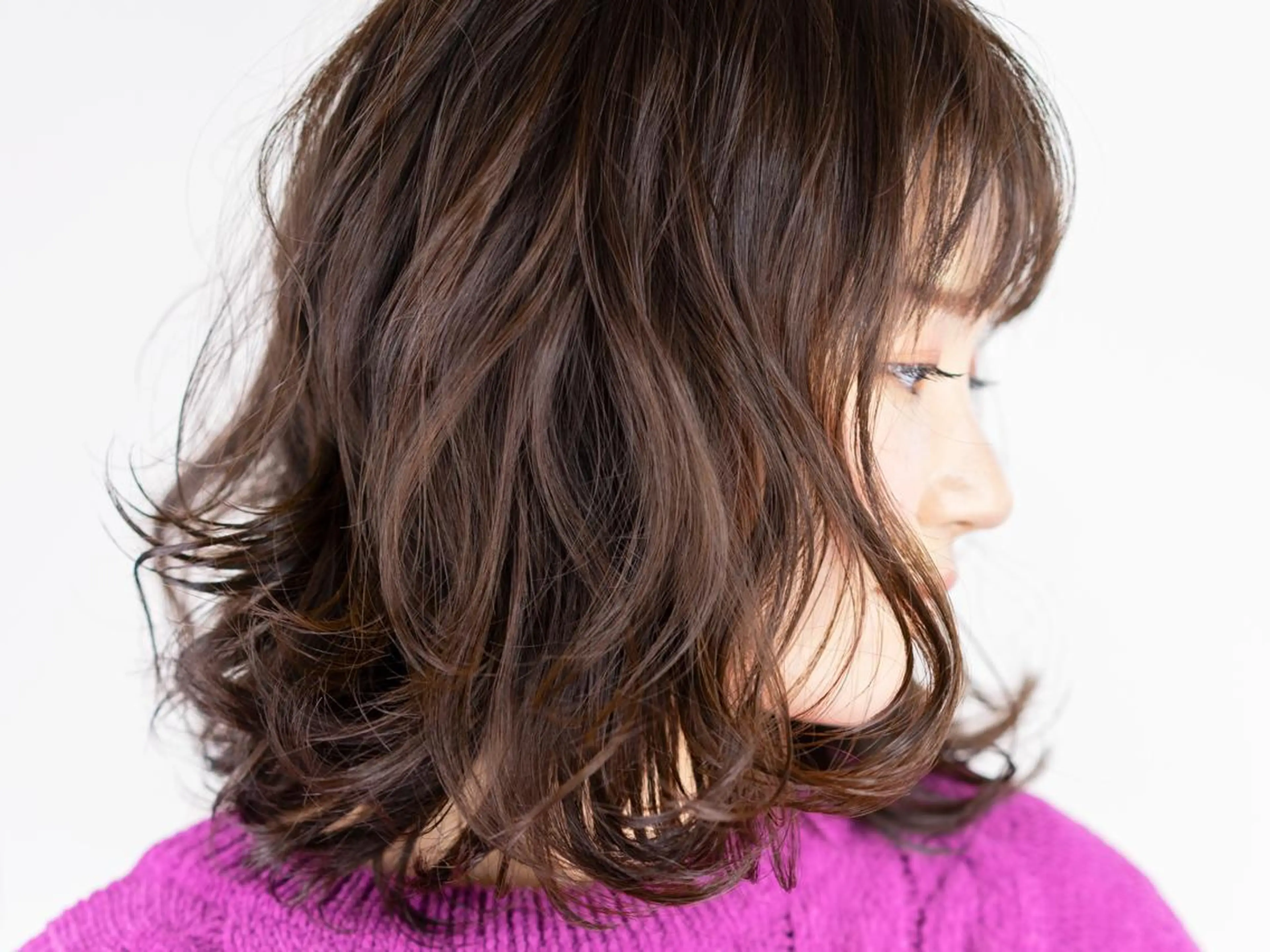 ミディアム アッシュ haretoki 髪質改善サロンのヘアスタイル