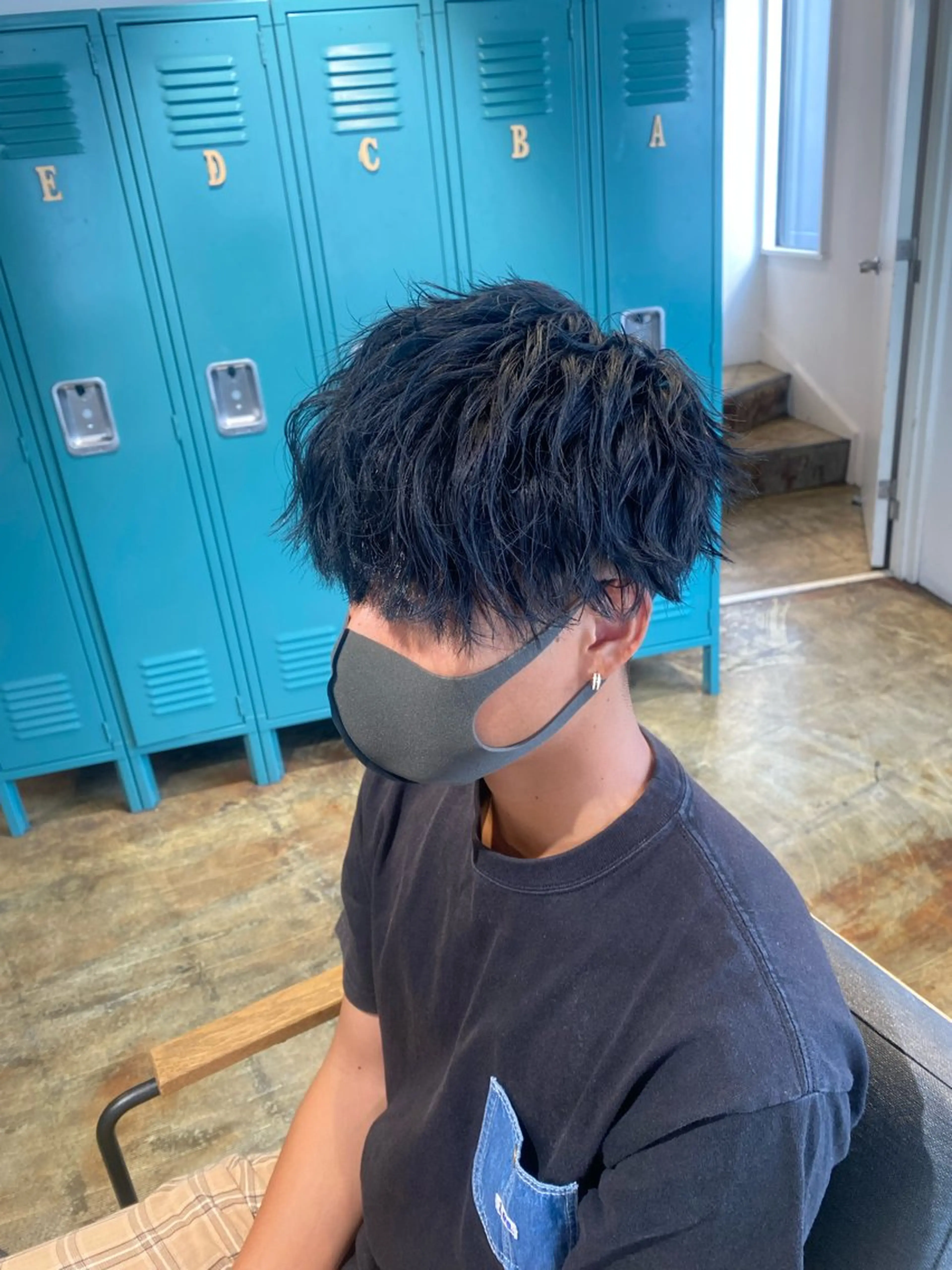 ショート カラー メンズ マッシュ 透明感カラー BELO/ yuzuのヘアスタイル