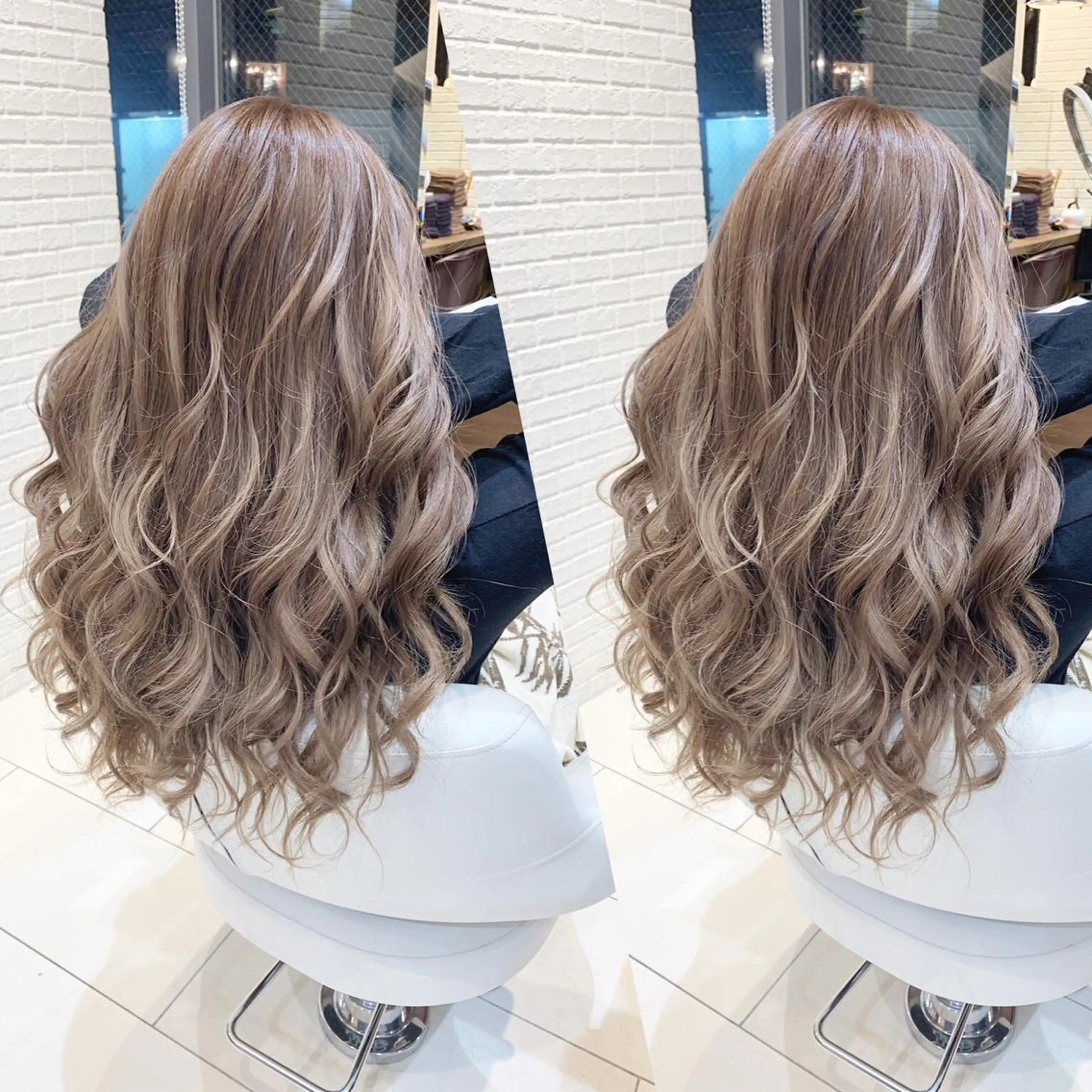 ロング カラー ベージュカラー カット ヘアカラー 【Diar】オーナー アキヨシケンタのヘアスタイル