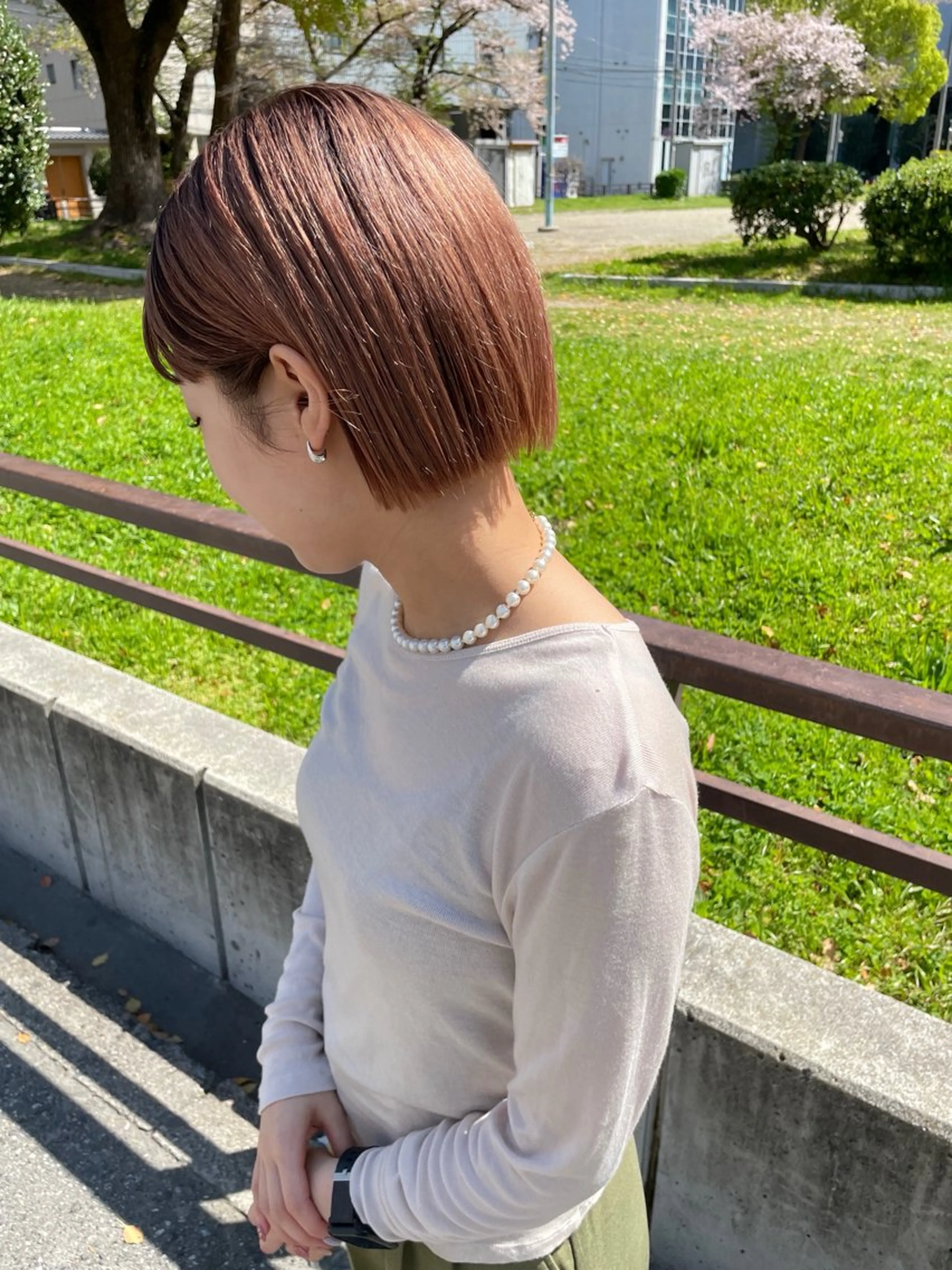 ショート カラー カット ボブ／パーマ指名 No. 1🍃れんとのヘアスタイル