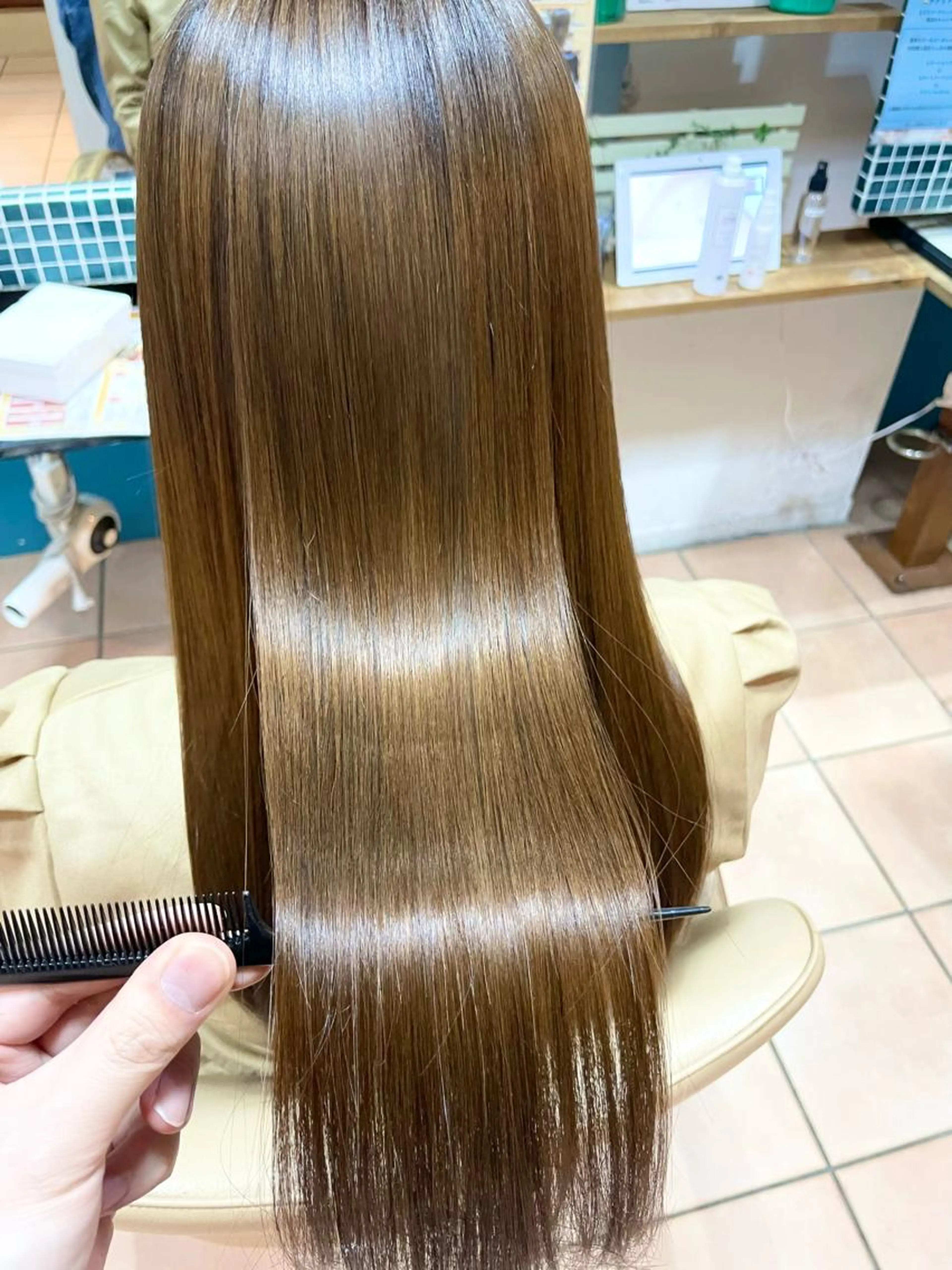 髪質改善酸熱トリートメントの写真