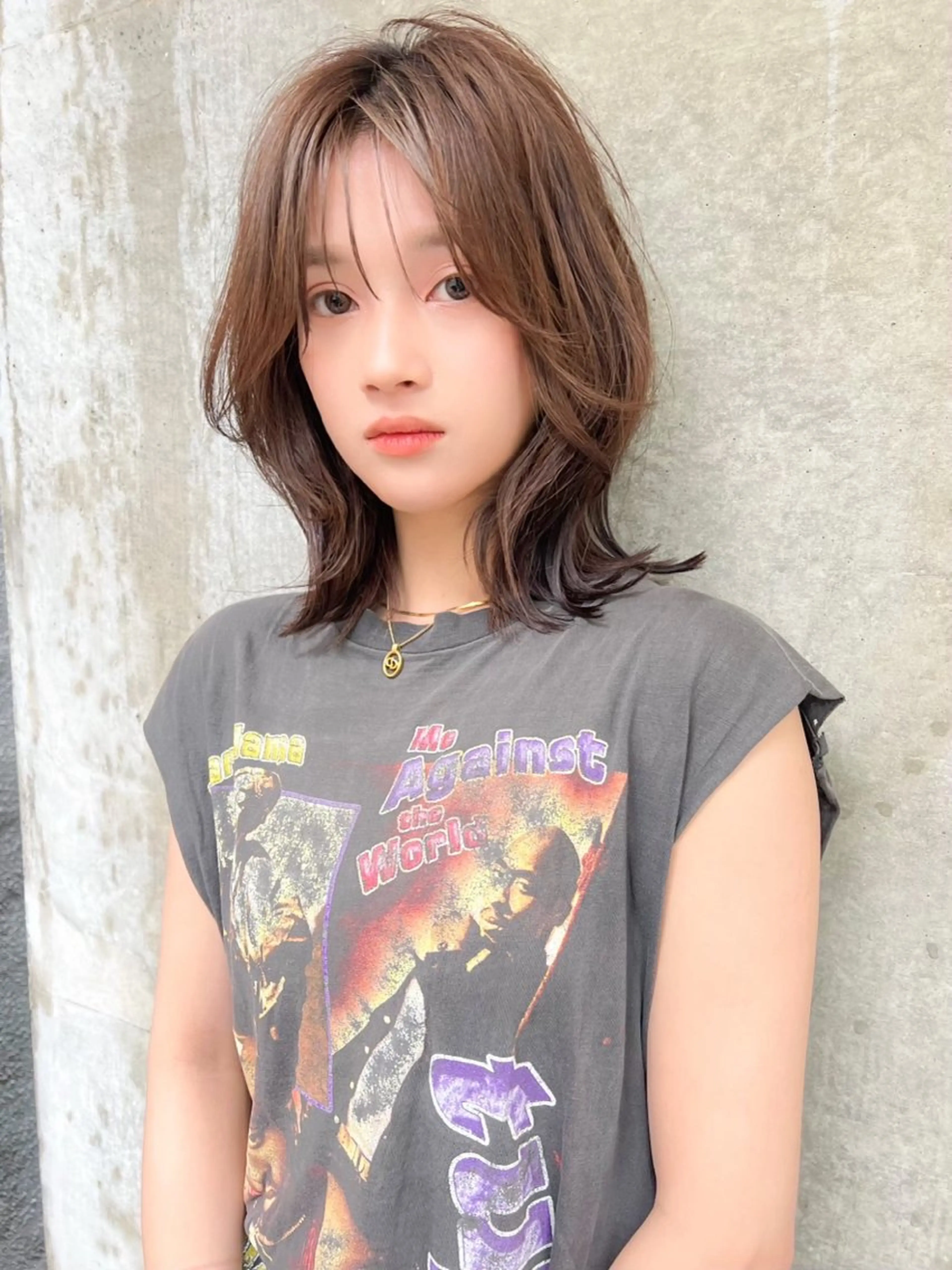 ミディアム カラー パーマ モテ髪クリエイター 【成田修平】のヘアスタイル